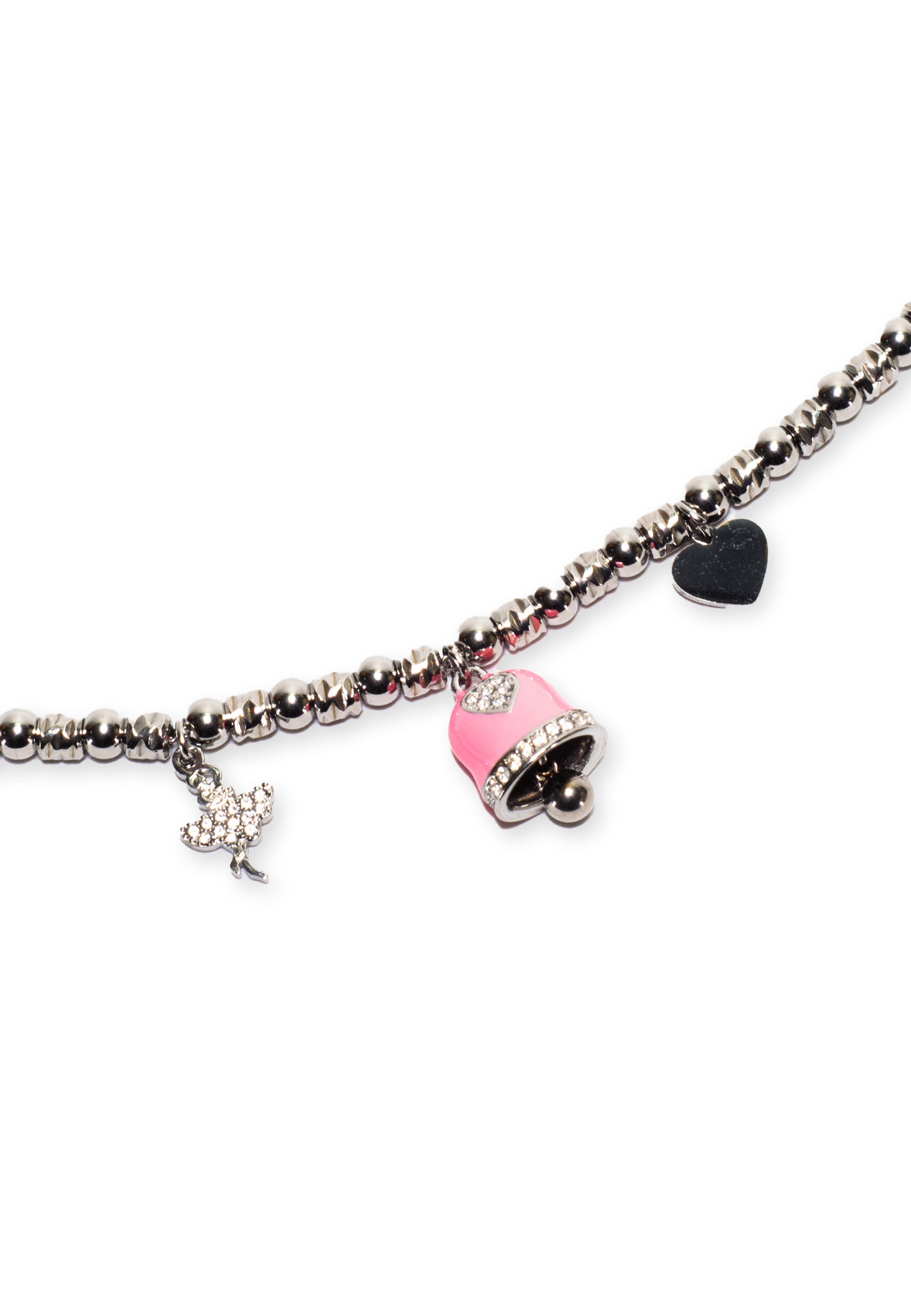 freddy-bracelet-acier-silver-charms-rose-strass-femme image 3