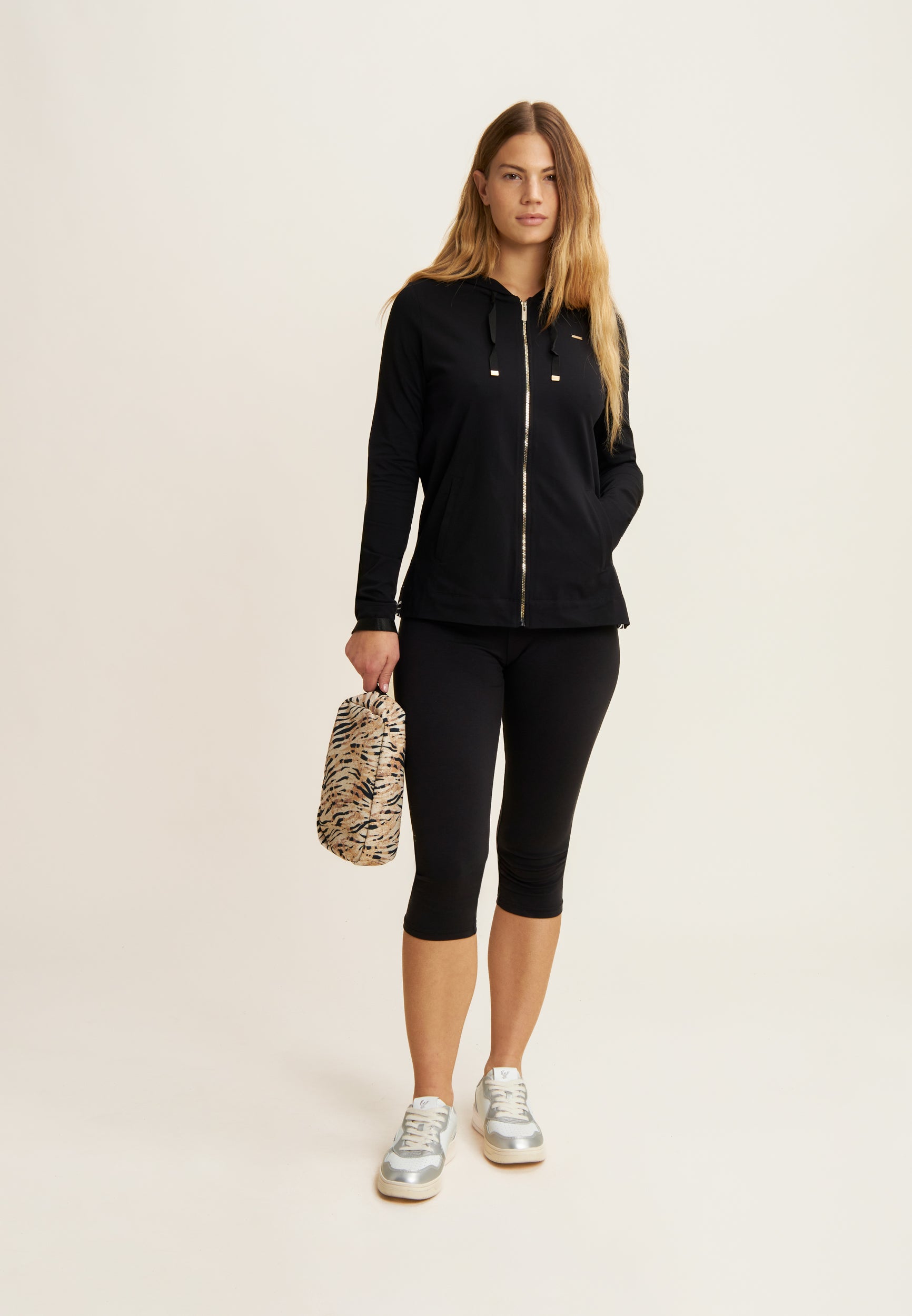 freddy-sweat-femme-capuche-zip-animalier image 2