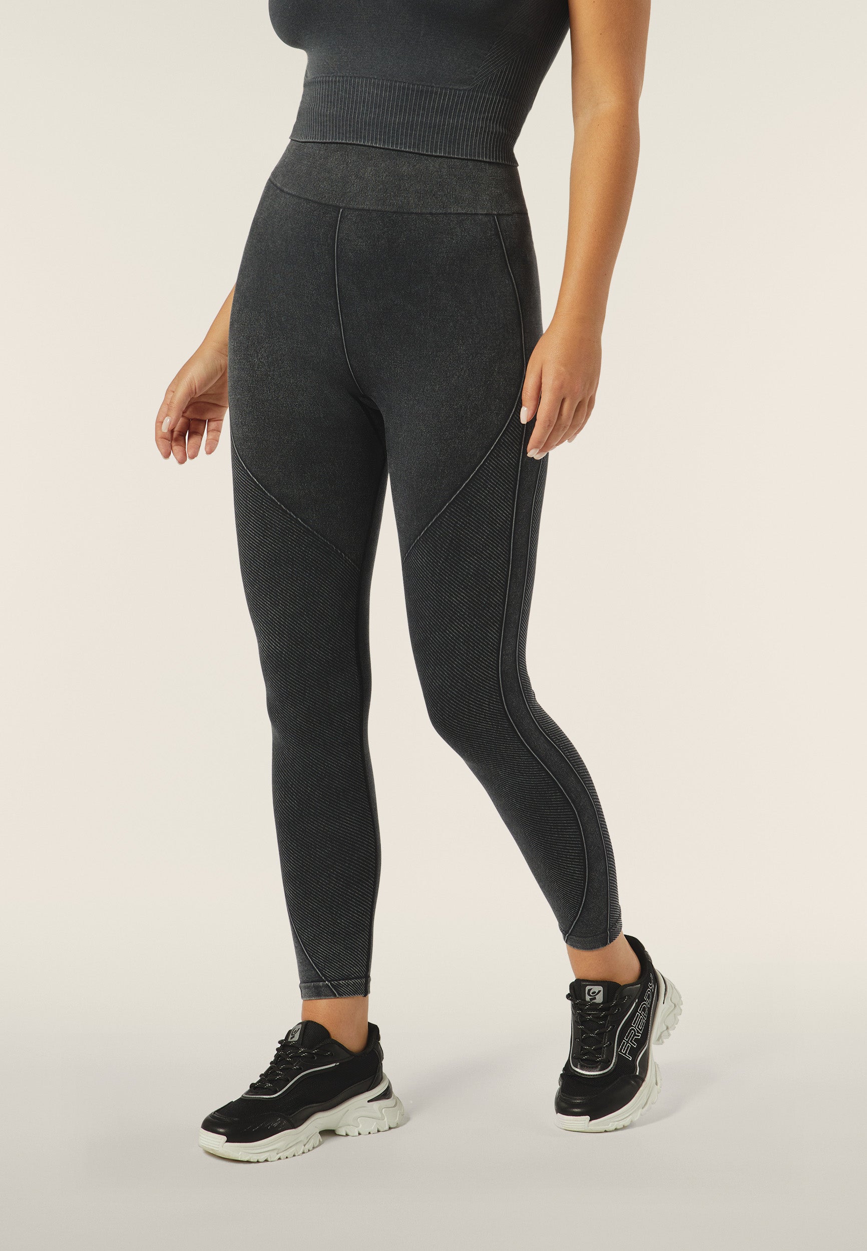 freddy-legging-seamless-effet-denim-taille-haute-7-8-femme image 1
