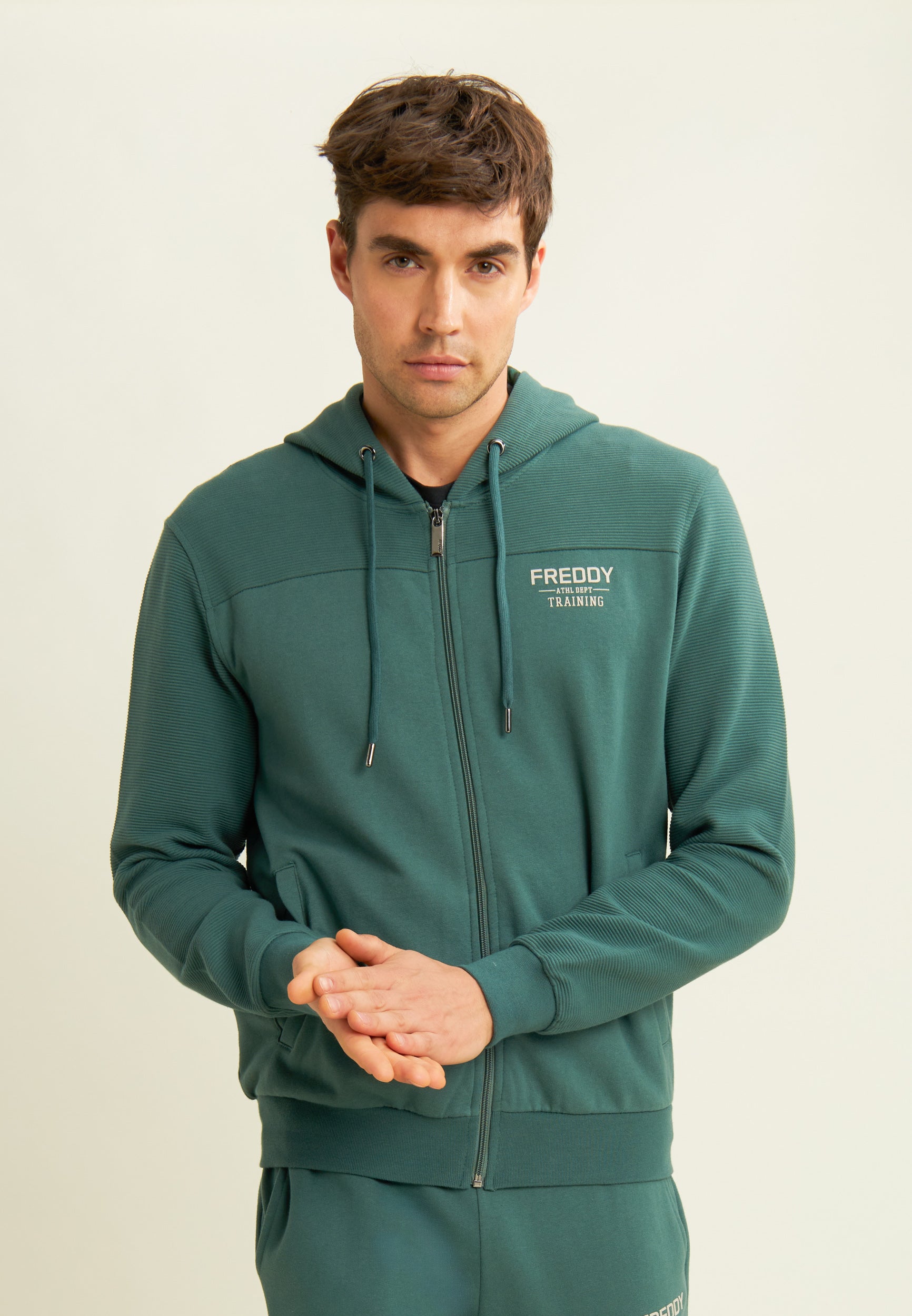 freddy-sweat-homme-full-zip-camouflage-capuche image 1