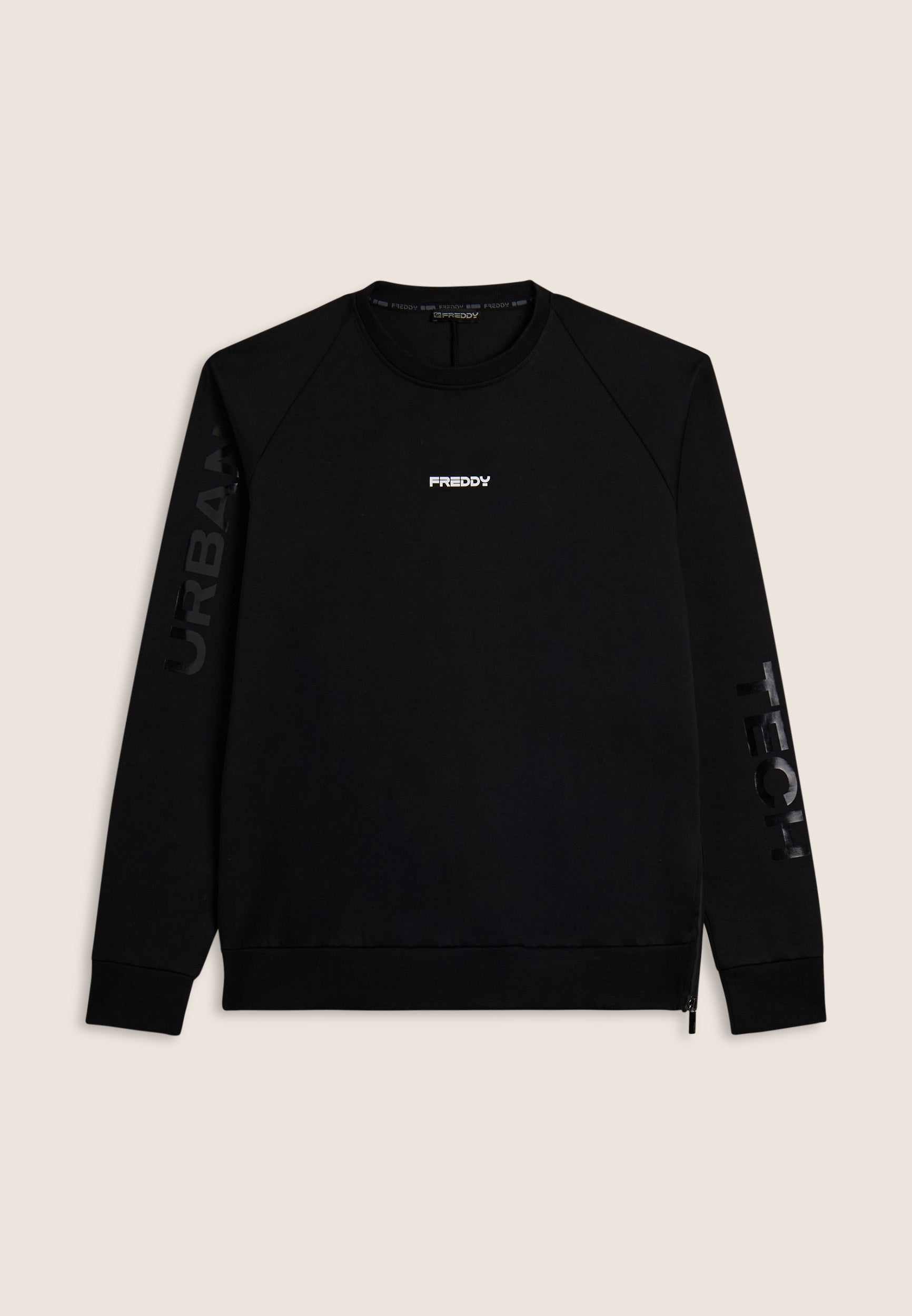 freddy-sweat-col-rond-homme-zip-lat-ral-imprim-s-manches image 5