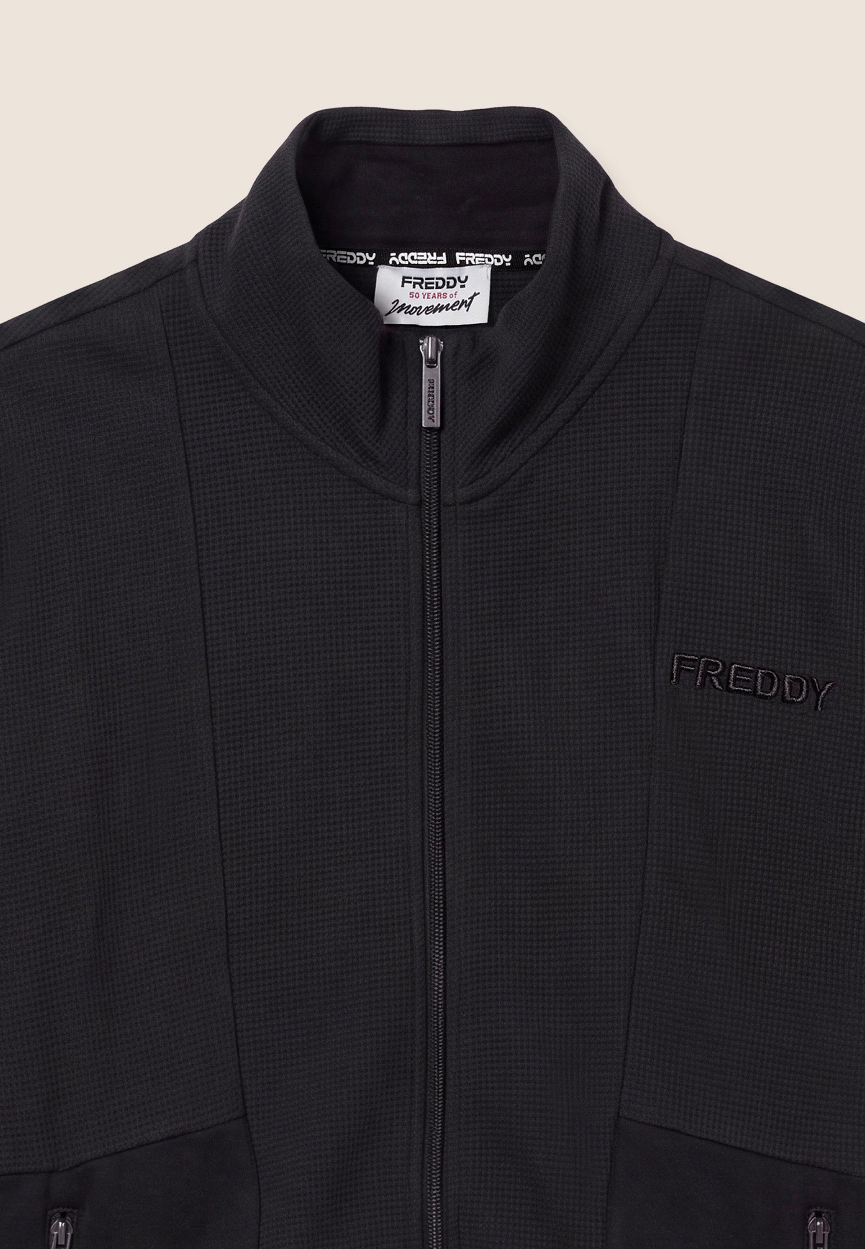 freddy-training-dept-sweat-homme-bonded-carreaux-zip image 3