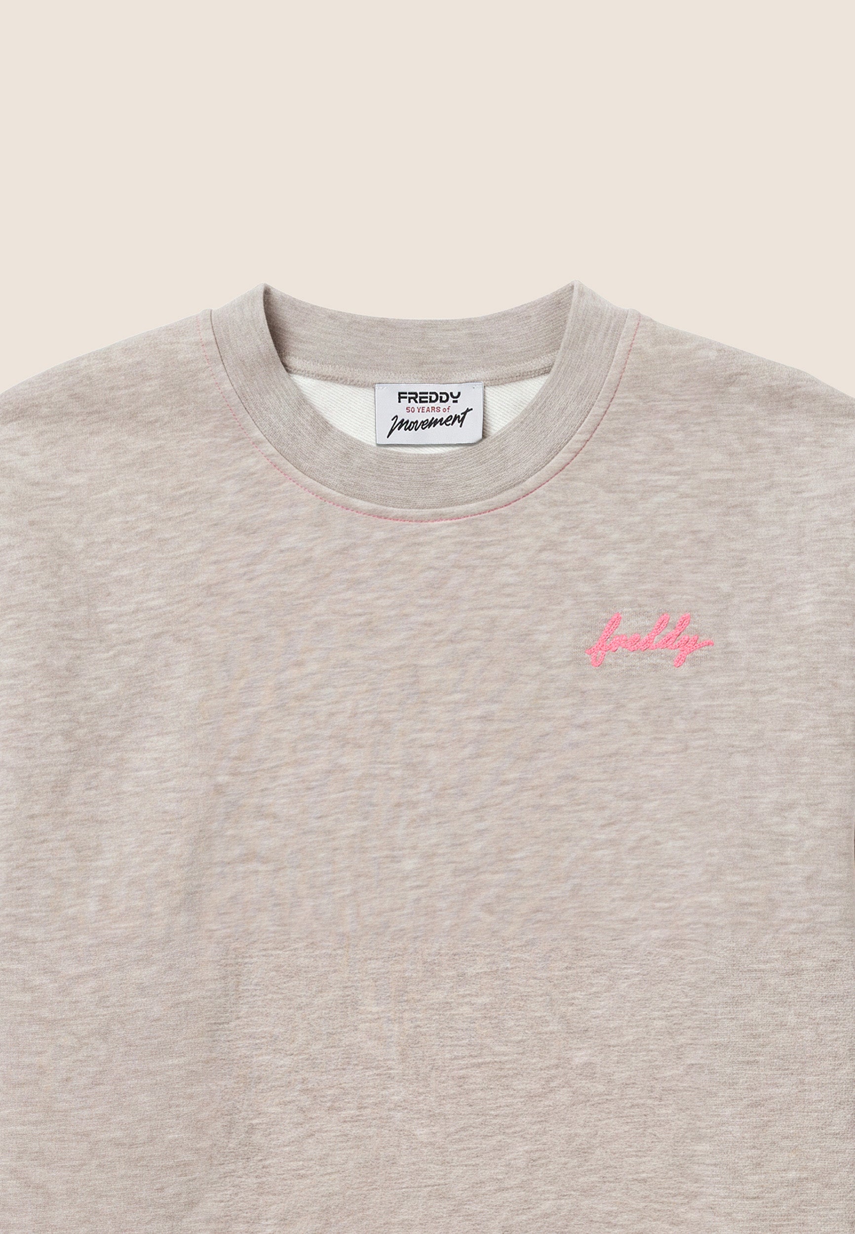 freddy-felpa-sweat-femme-col-rond-comfort-m-lange-d-tails-fluo image 6