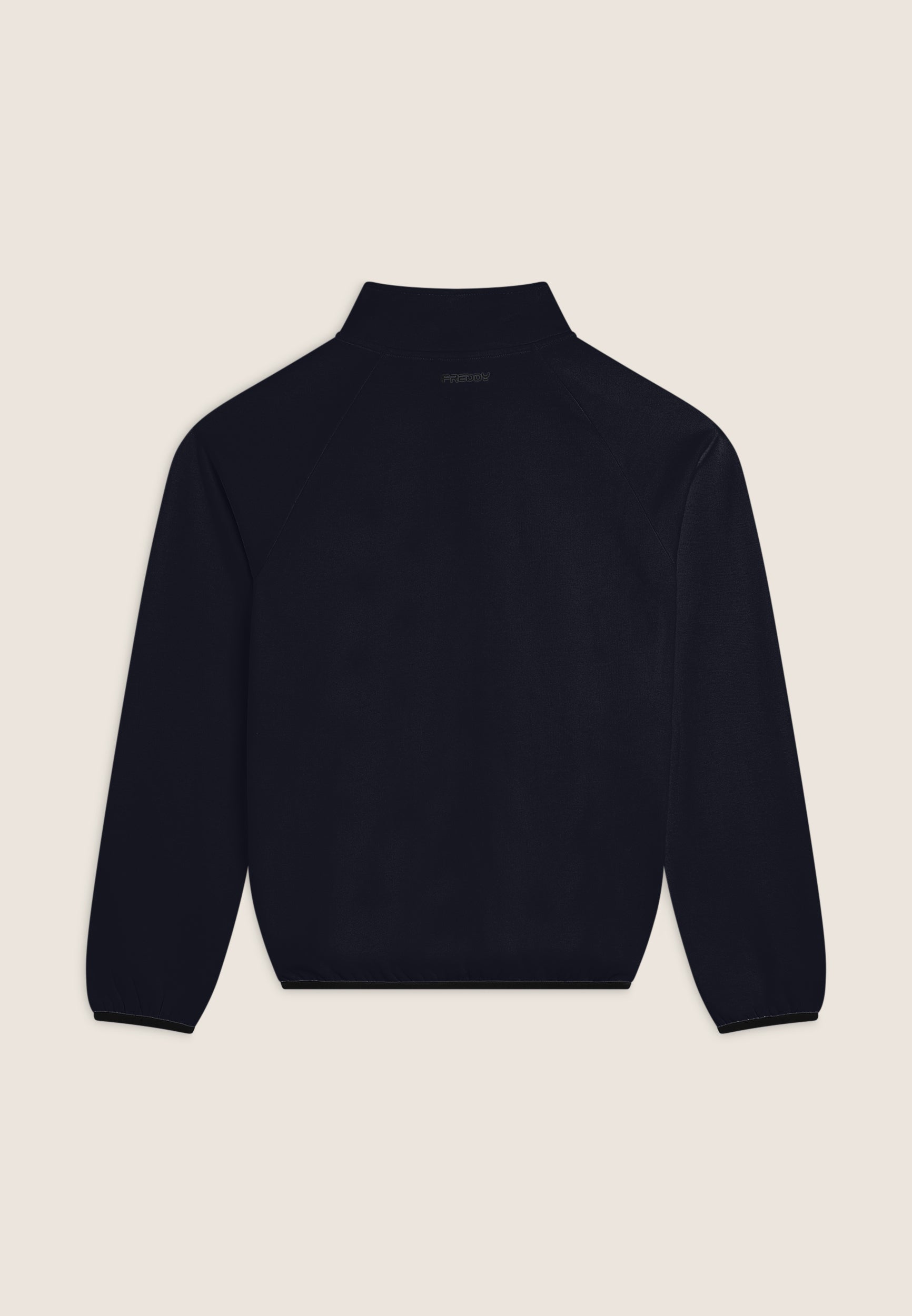 freddy-sweat-zipp-homme-col-haut-manches-raglan-coton image 2