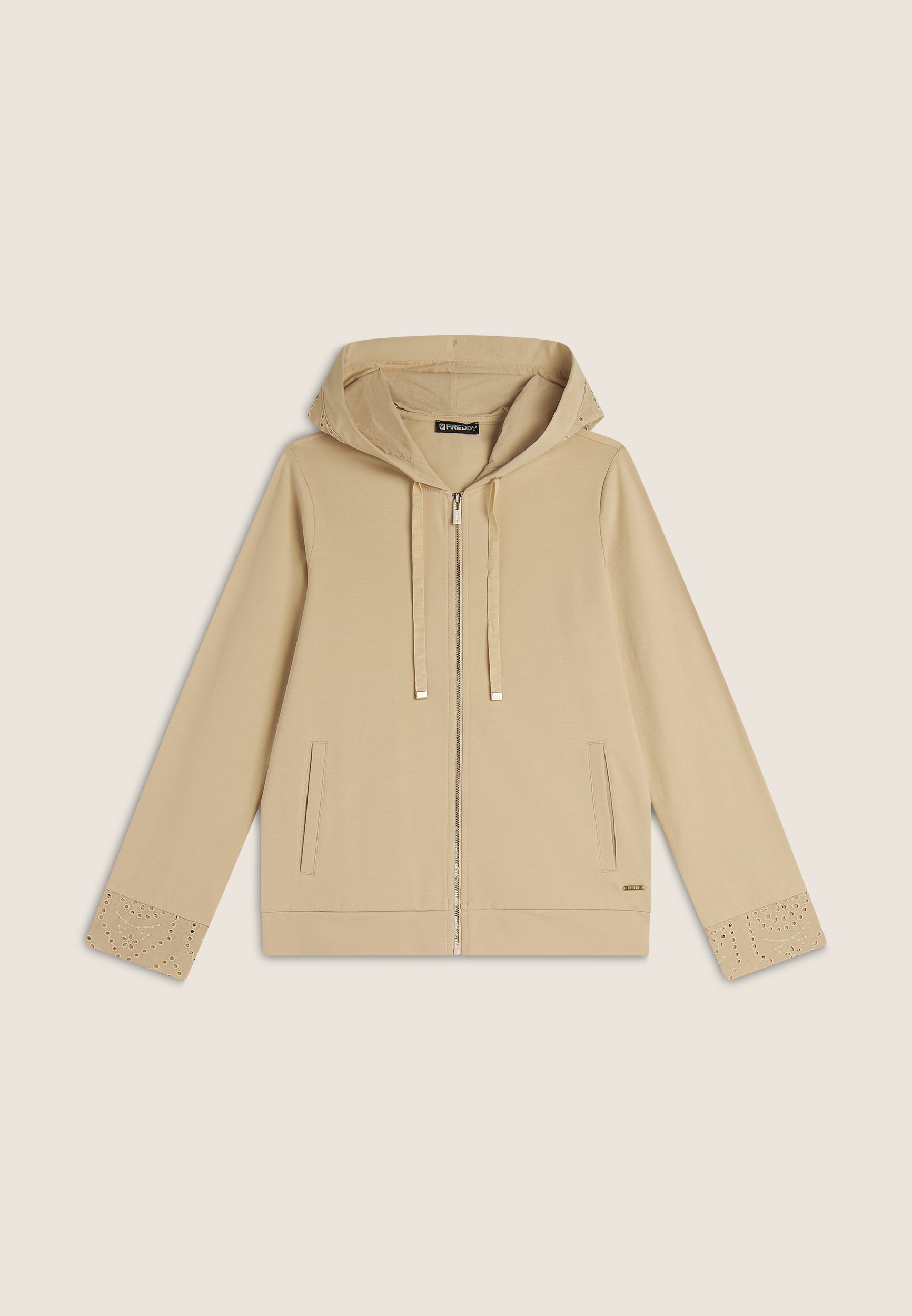 freddy-sweat-femme-capuche-zip-heavy-jersey-stretch-brod image 5