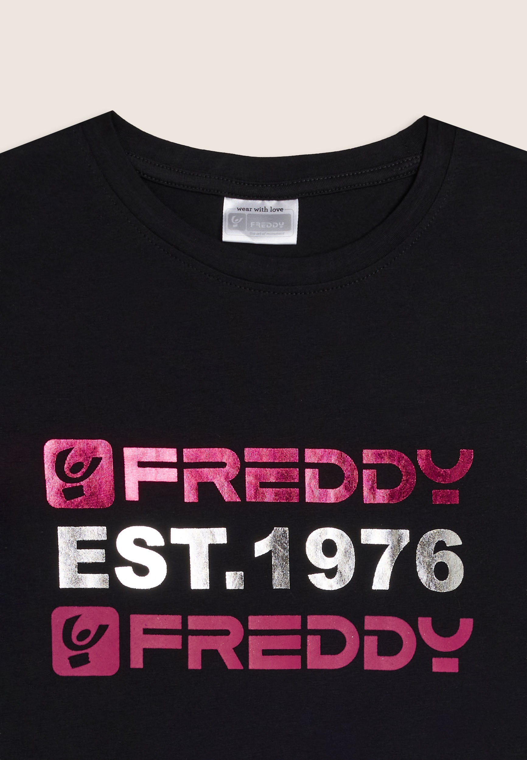 freddy-t-shirt-junior-manches-longues-est-1976-m-tallis-coton-stretch image 3