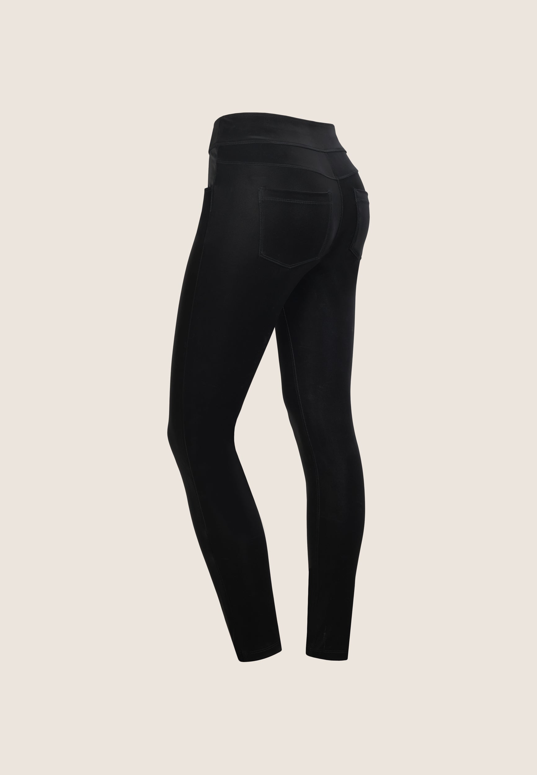 freddy-n-o-w-pantalon-skinny-similicuir-brillant-blanc image 2