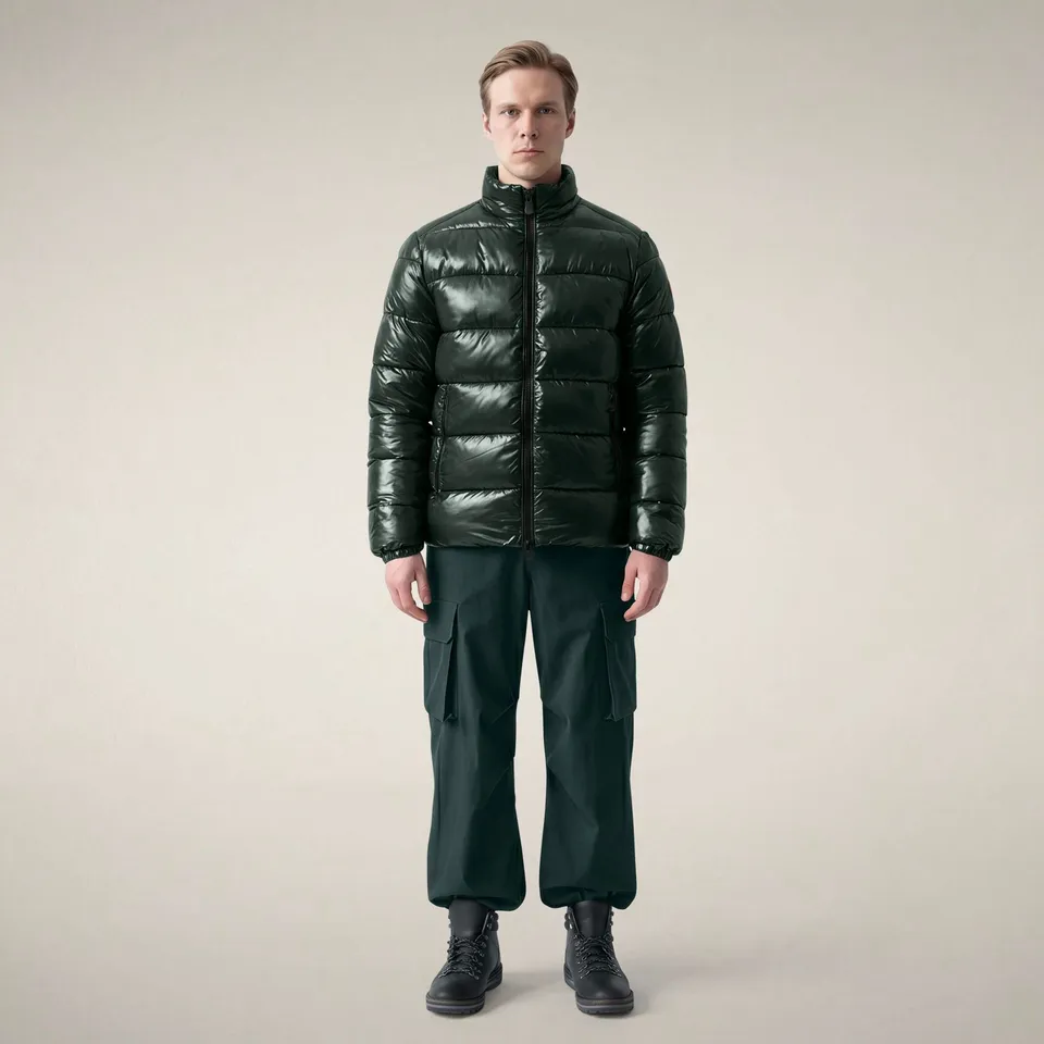 save-the-duck-jobim-doudoune-homme-vert-nori-matelass-e image 1