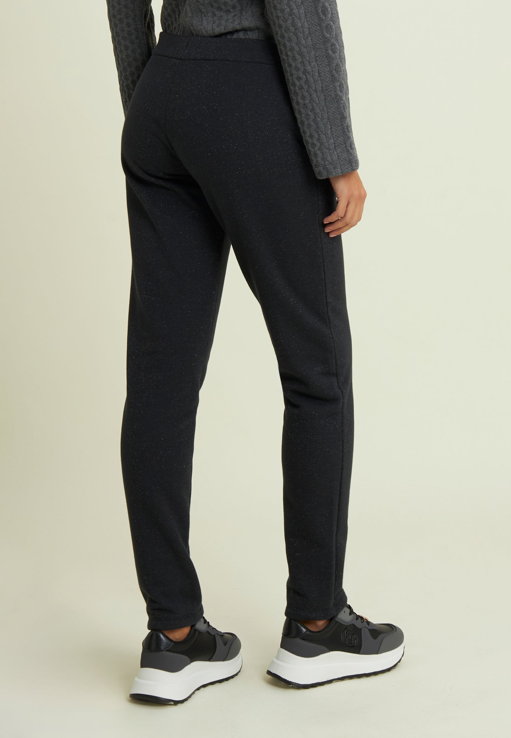 freddy-pantalon-femme-regular-m-lang-lurex-jogger-chic image 3