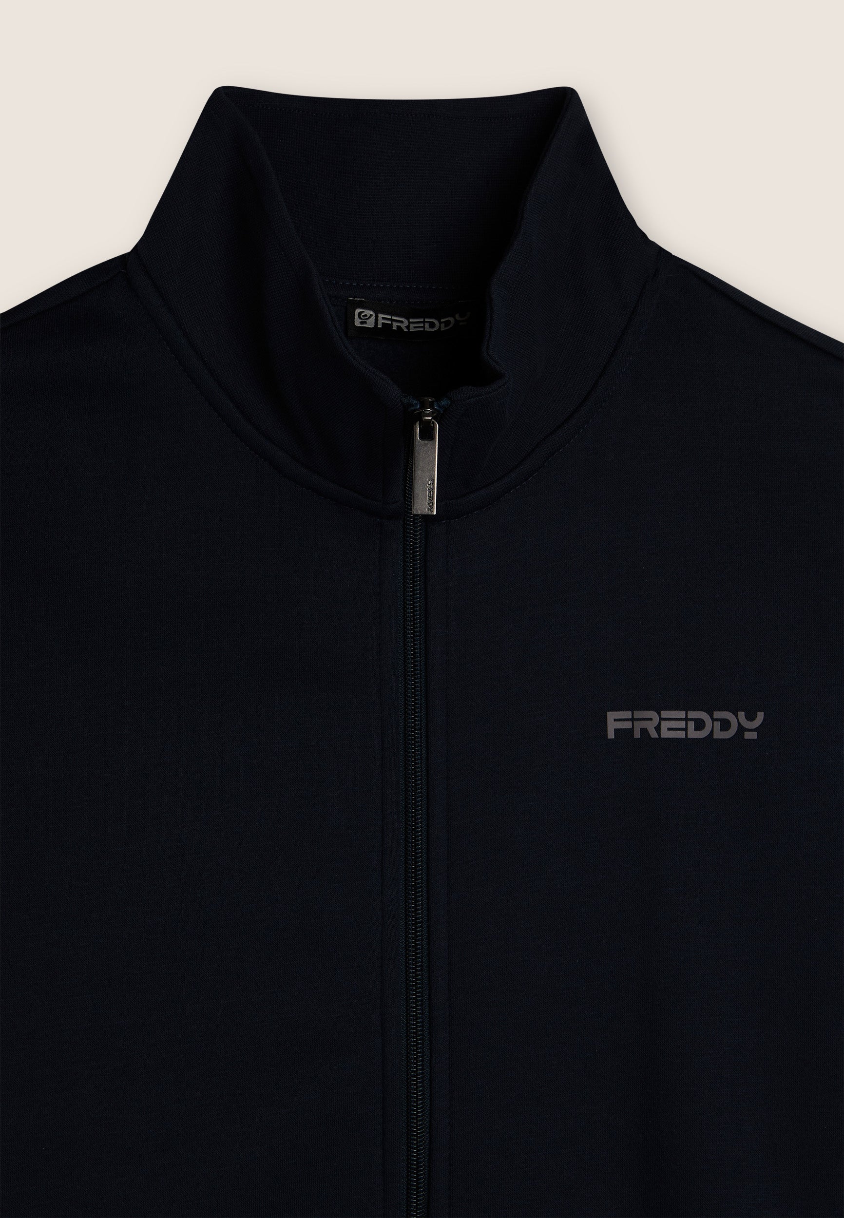freddy-surv-tement-homme-full-zip-molleton-gratt-col-haut-droit image 3