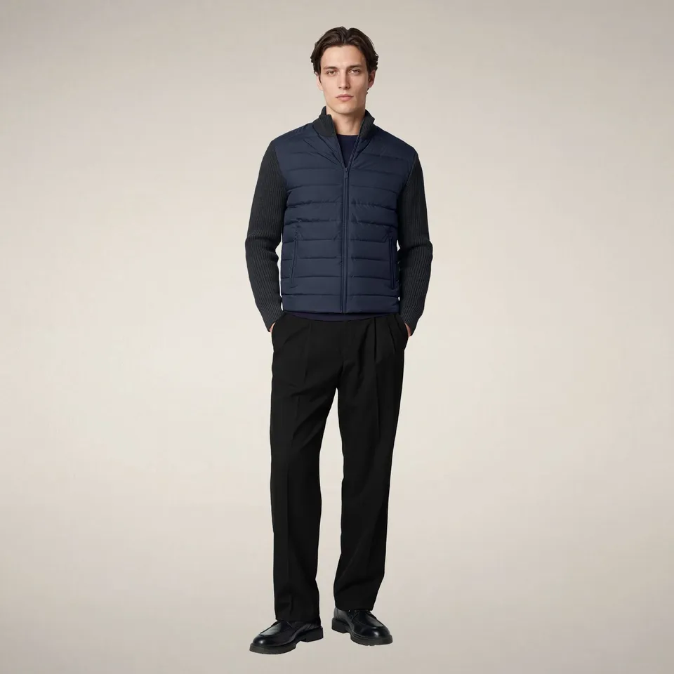 save-the-duck-sedum-veste-homme-bleu-noir-hybride image 1