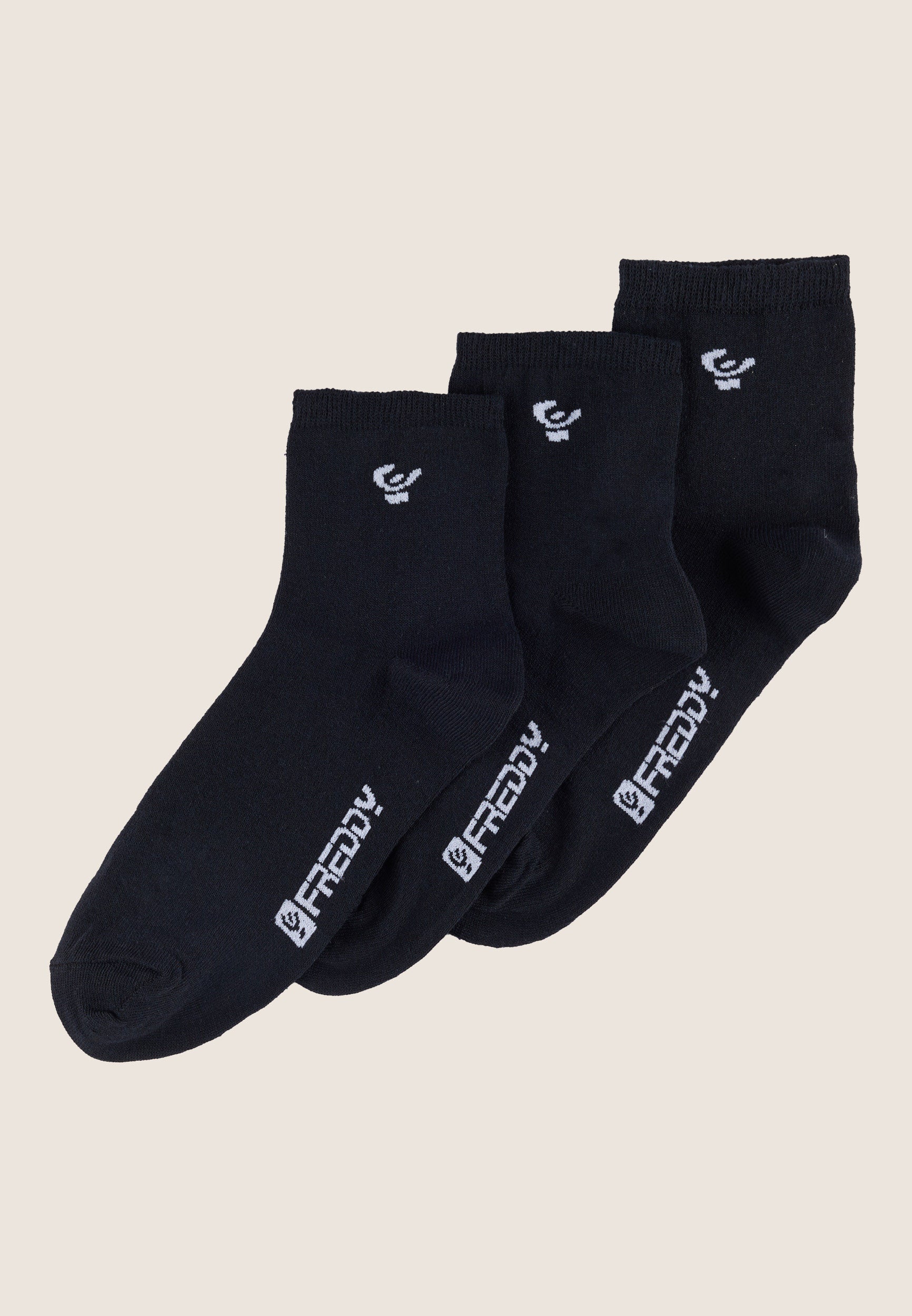 freddy-lot-3-socquettes-femme-m-lange-coton-respirant image 1