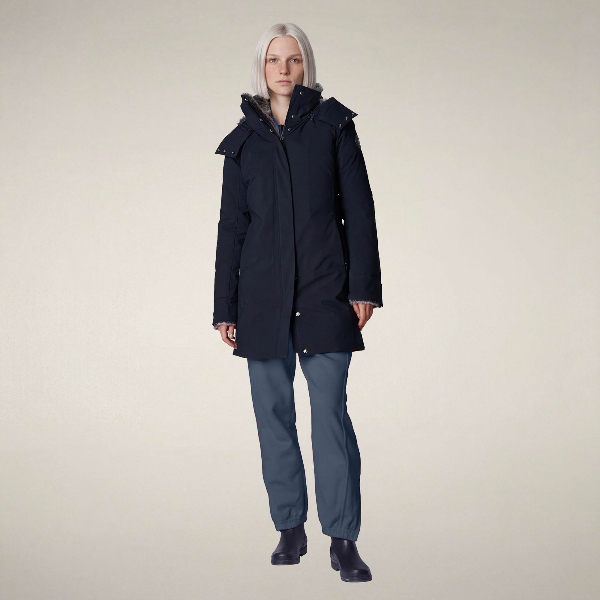 save-the-duck-samantah-parka-femme-bleu-noir image 1