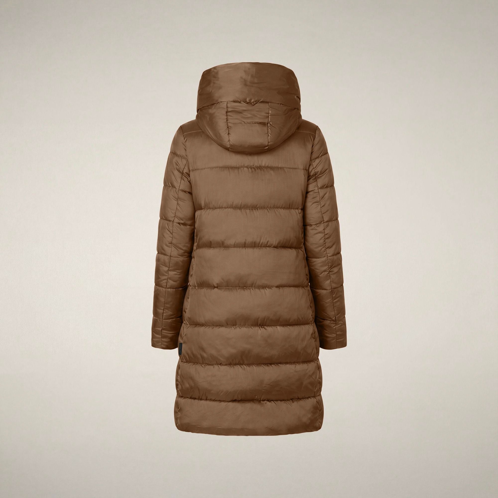 save-the-duck-lysa-doudoune-longue-femme-marron-noisette image 4