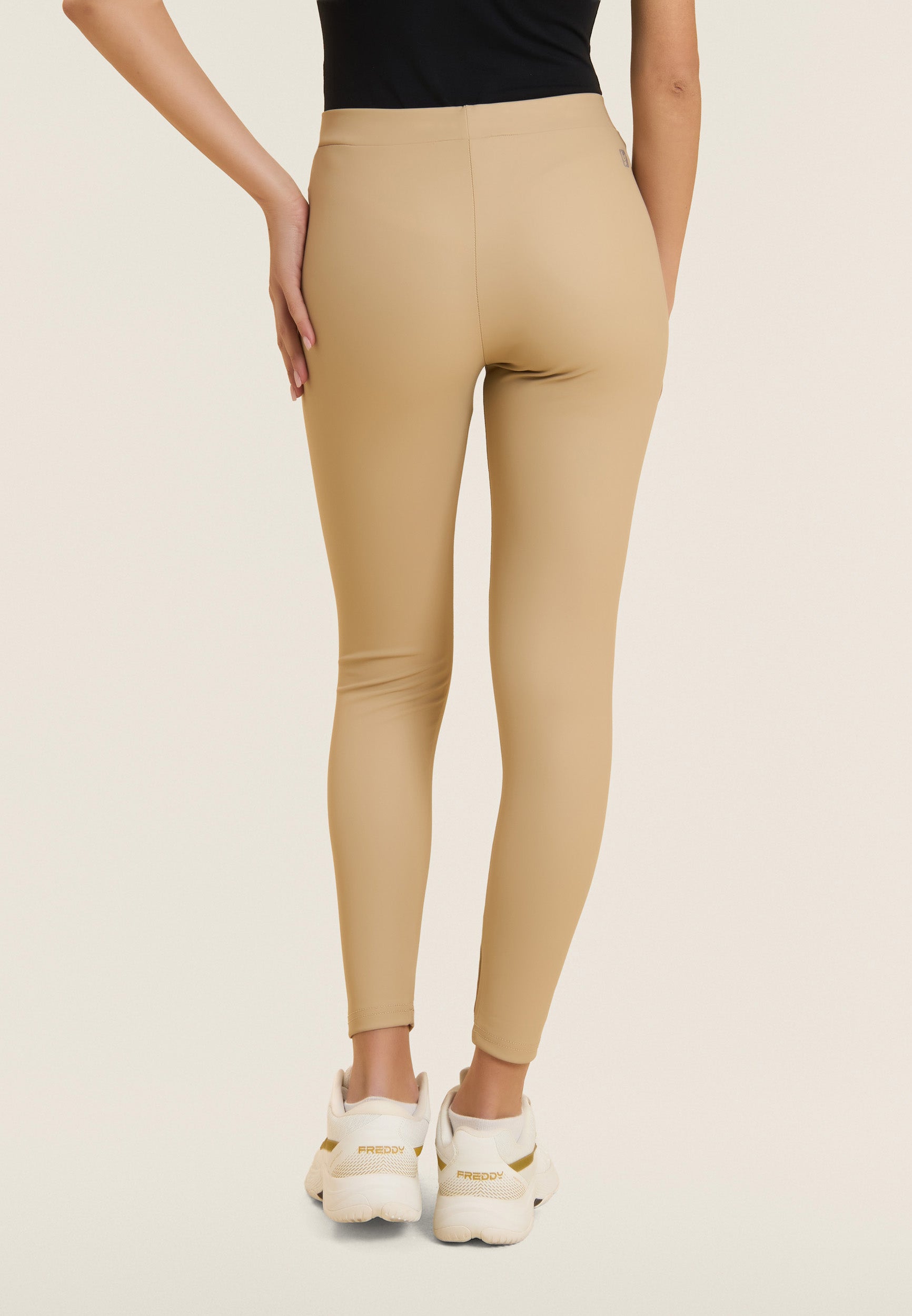 legging-freddy-7-8-coated-effet-cuir-taille-regular image 3