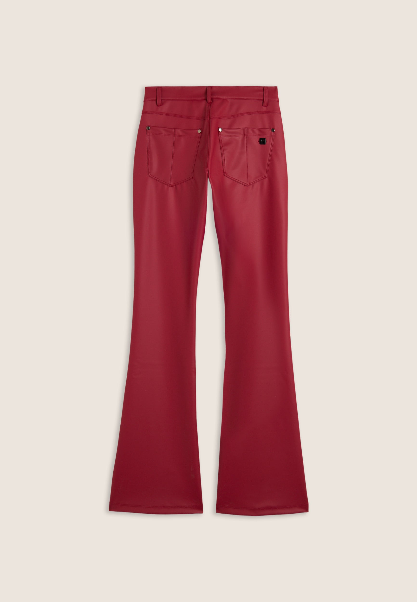 freddy-pantalon-flare-similpelle-5-poches-taille-regular image 5