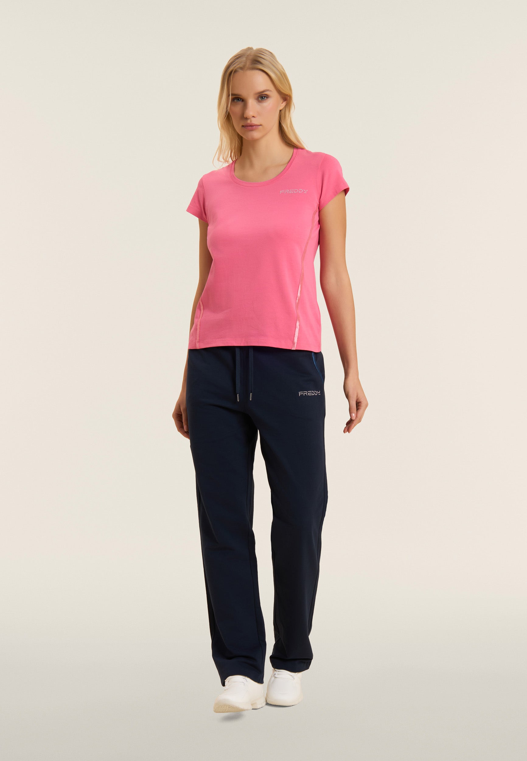 freddy-t-shirt-logo-perles-inserts-lastiques-manches-courtes image 2
