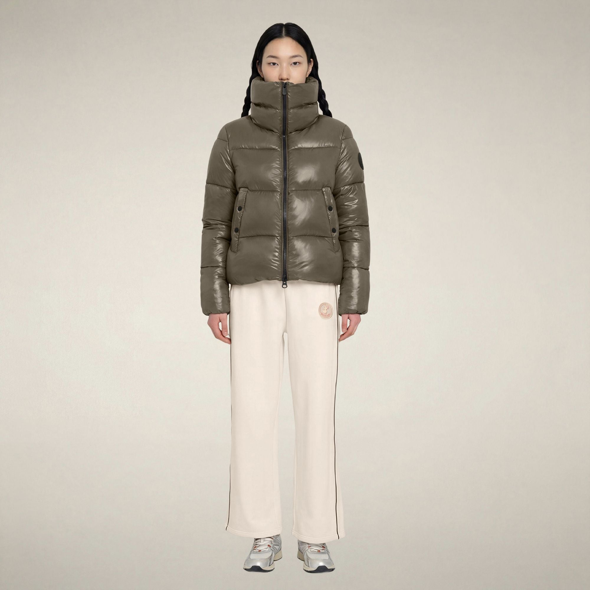 save-the-duck-isla-piumino-femme-gris-gunmetal image 1