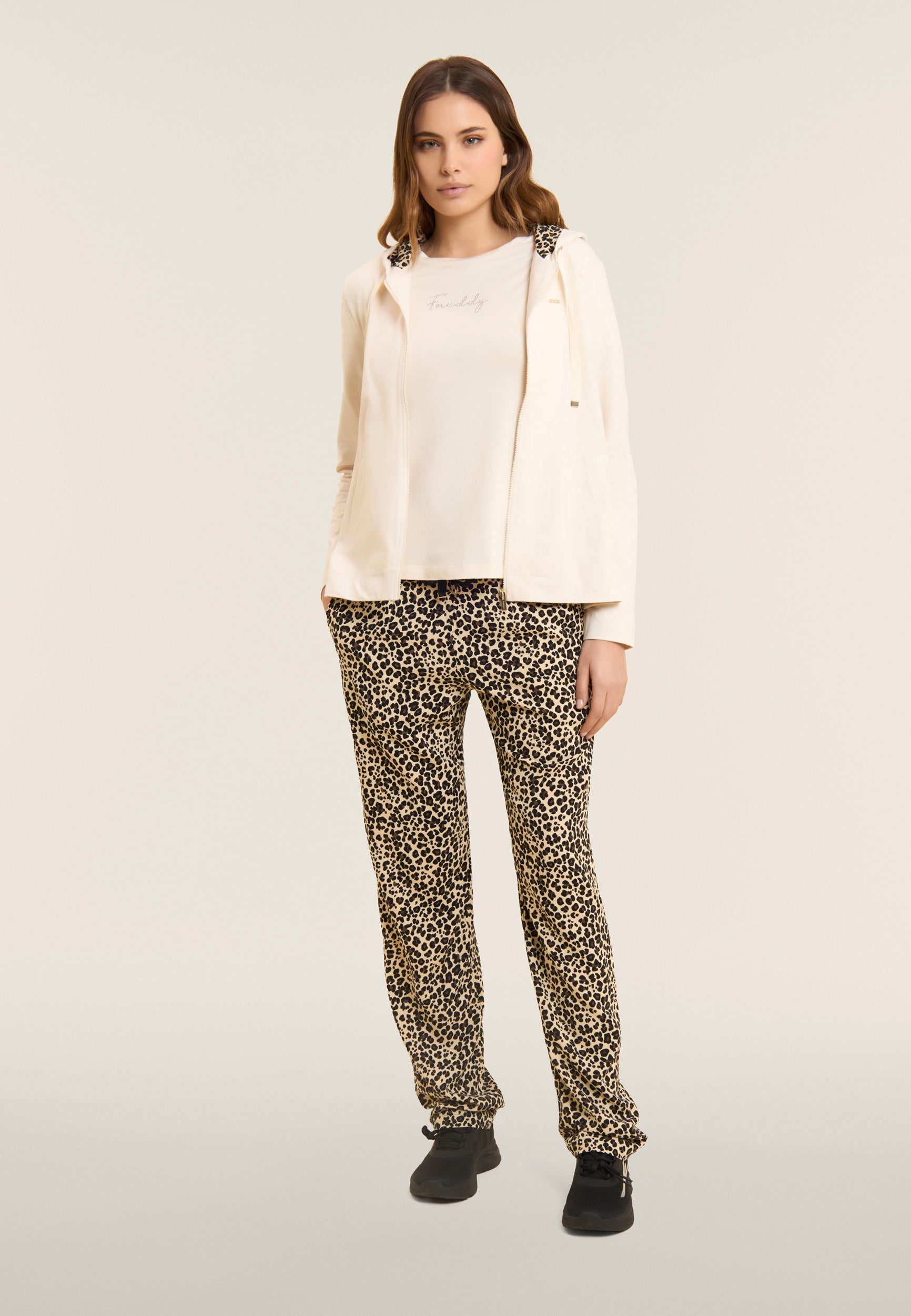 freddy-pantalon-droit-viscose-imprim-animalier-femme image 2