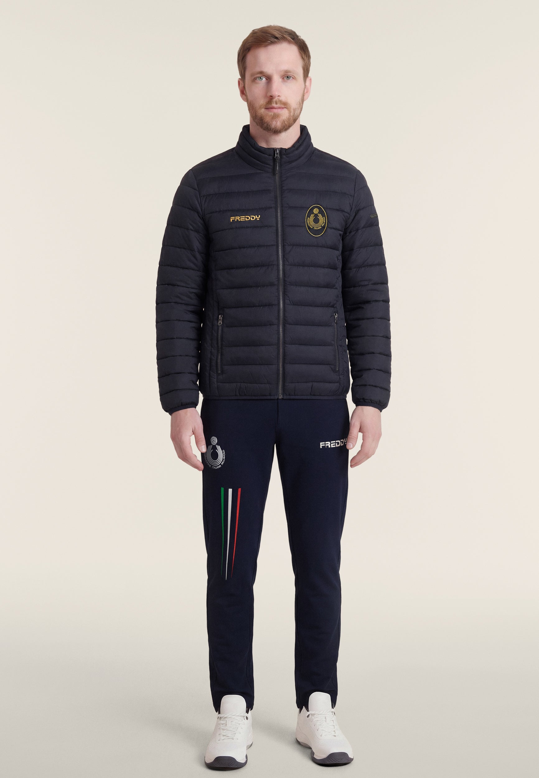 freddy-piumino-uomo-fipav-doudoune-homme-trapunt-e-col-haut-full-zip image 2
