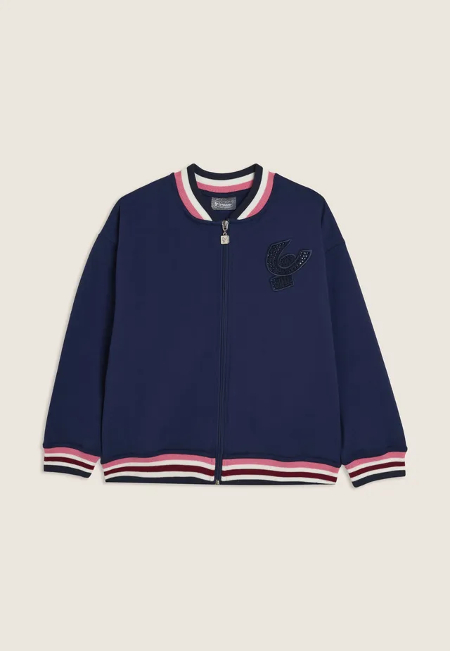 freddy-sweat-junior-bomber-multicolore-strass image 1