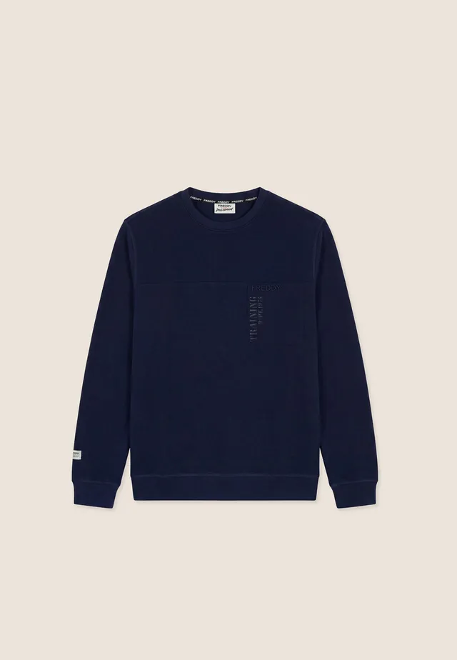 freddy-sweat-col-rond-homme-sweat-regular-fit-en-molleton-gratt image 1