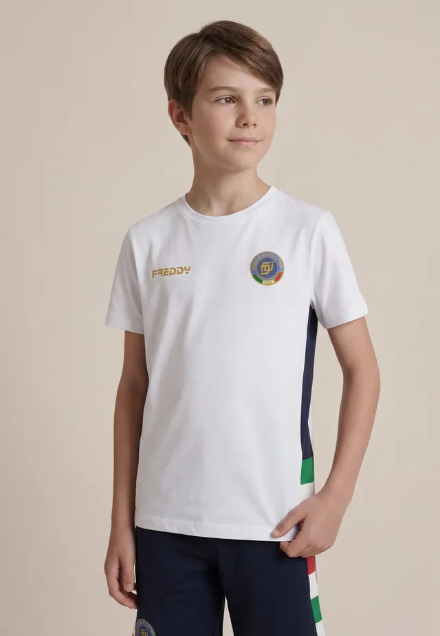 freddy-t-shirt-junior-italia-fgi-blanc-maxi-ita-t-shirt-enfant image 1