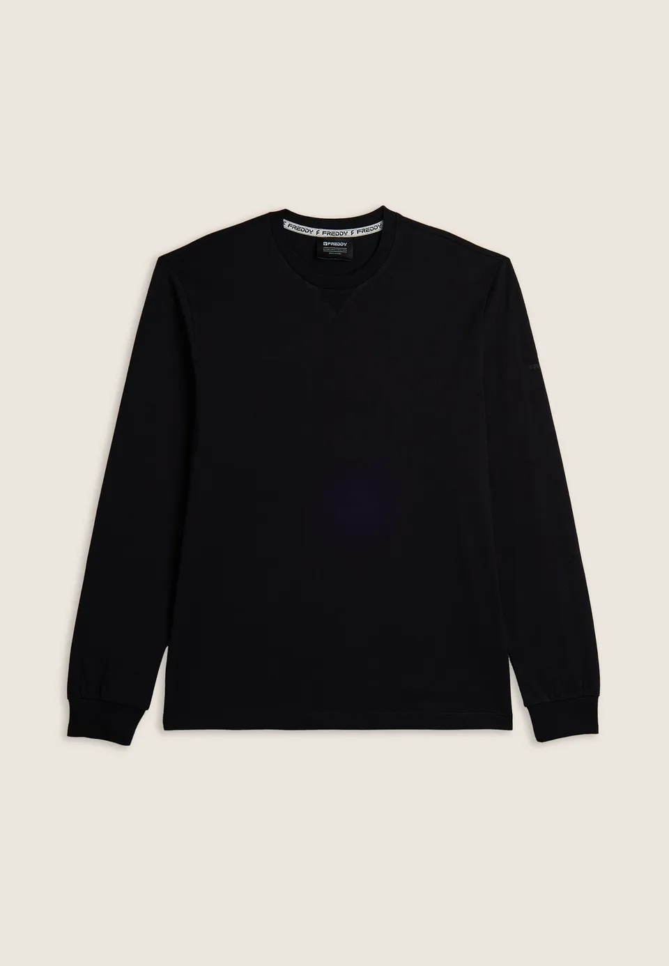 freddy-t-shirt-manches-longues-en-jersey-coton-avec-poignets image 1