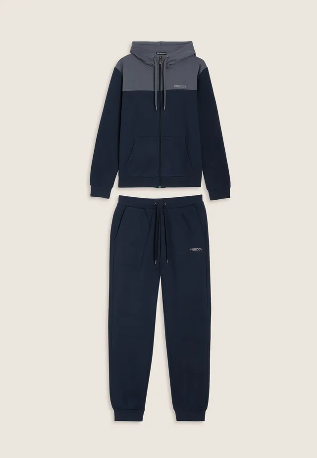 freddy-surv-tement-homme-colour-block-capuche-full-zip image 1