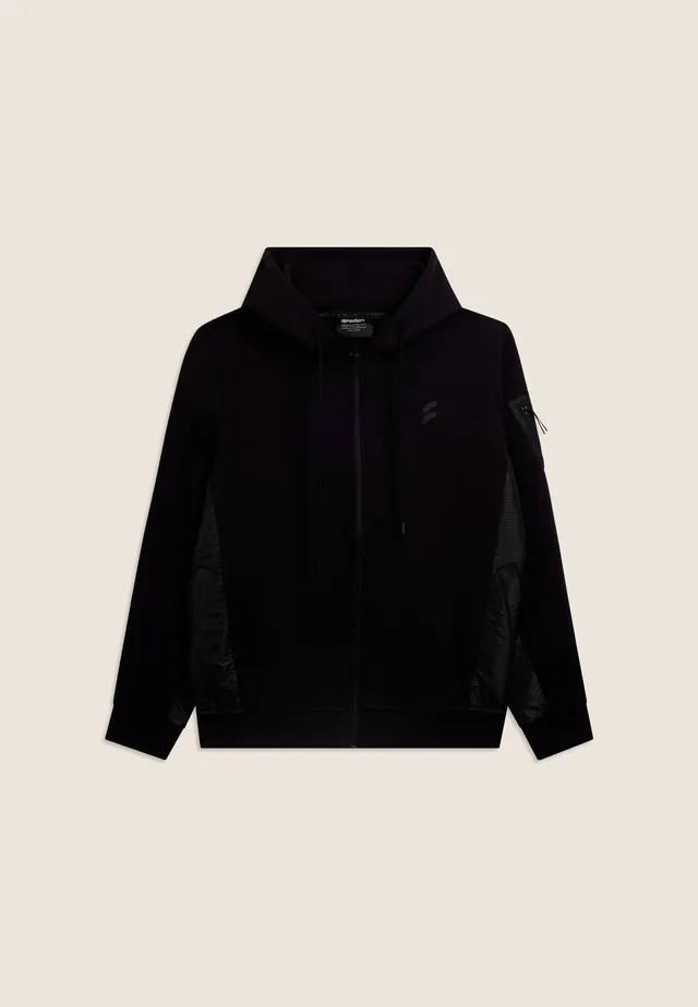 freddy-felpa-full-zip-homme-capuche-avec-inserts-techniques image 1