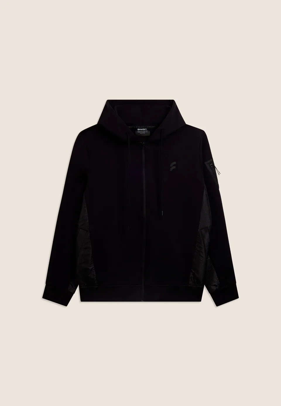 freddy-felpa-full-zip-homme-capuche-avec-inserts-techniques image 1