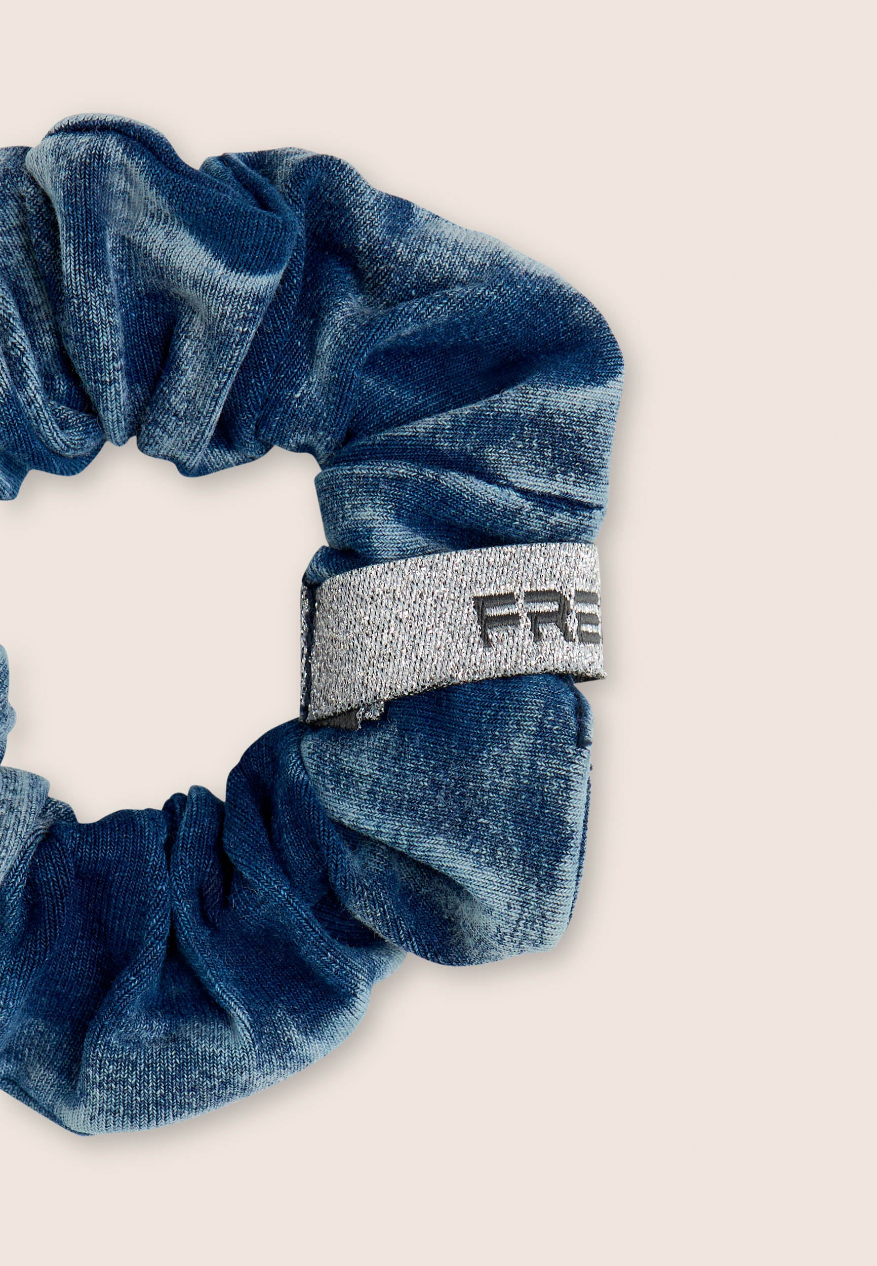 freddy-chouchou-cheveux-denim-used-logo-lurex image 3