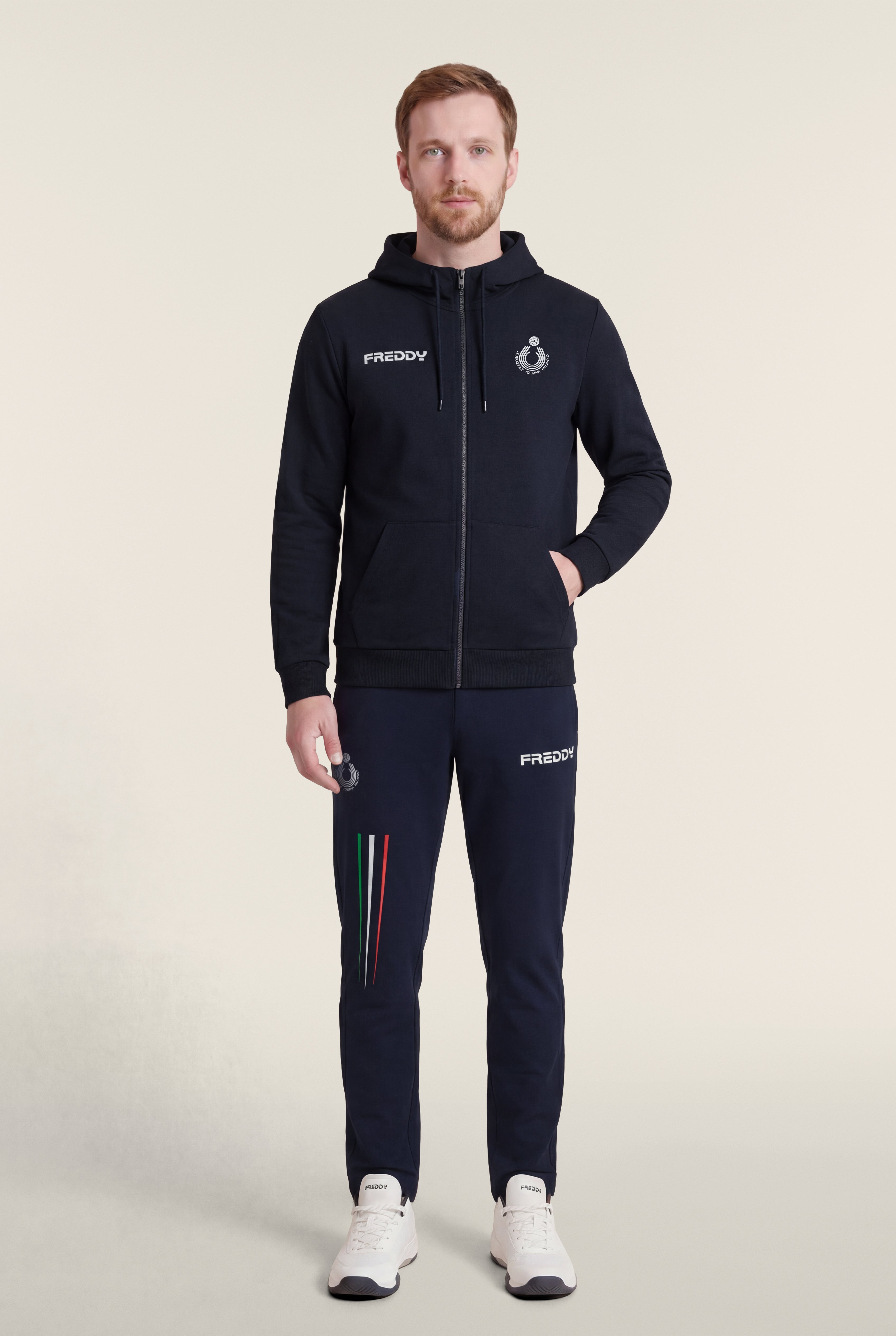 freddy-felpa-uomo-fipav-beach-volley-sweat-homme-zipp-capuche image 2