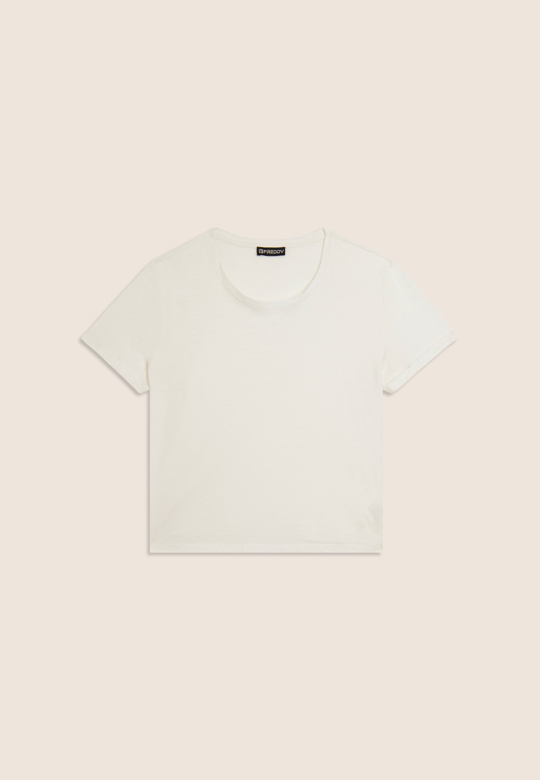 freddy-t-shirt-cropped-jersey-flamm-femme-manches-revers image 5