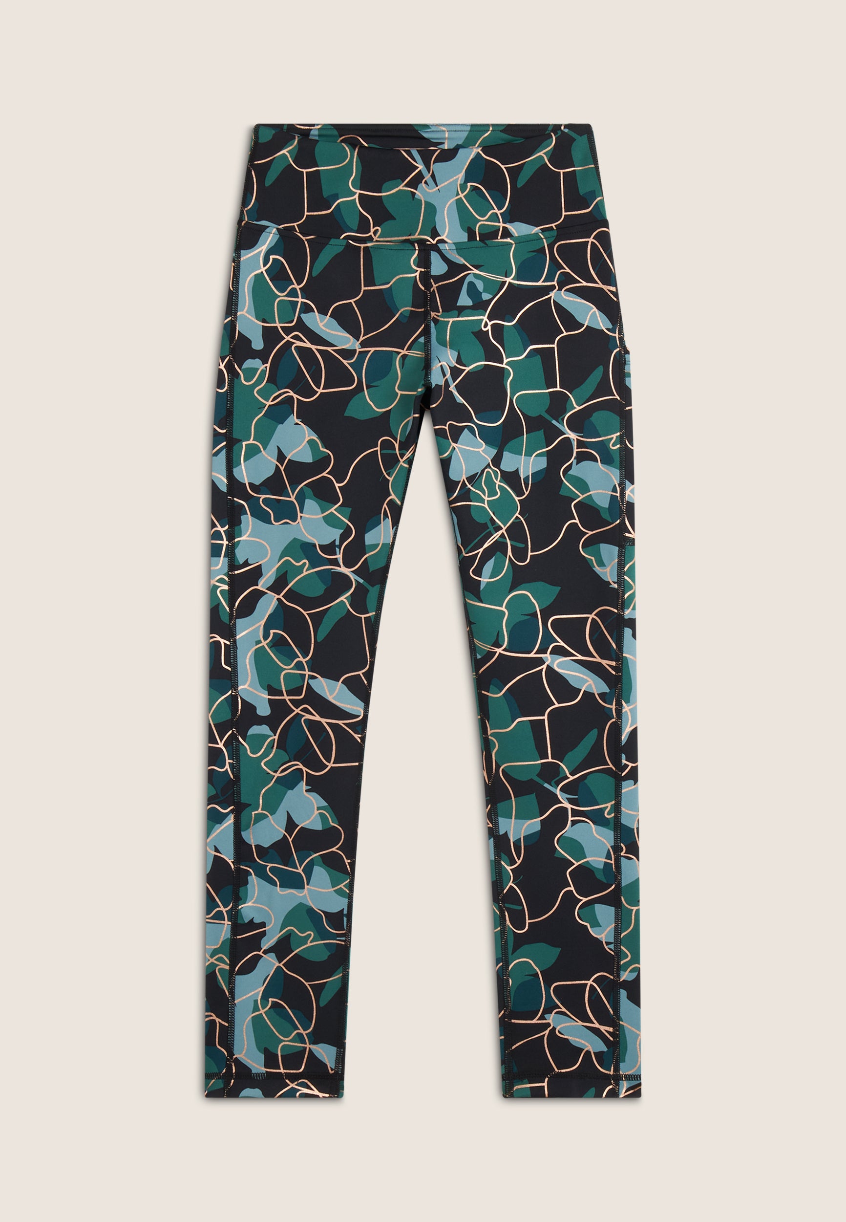 freddy-legging-7-8-taille-haute-technique-floral-bronze-d-i-w-o image 5