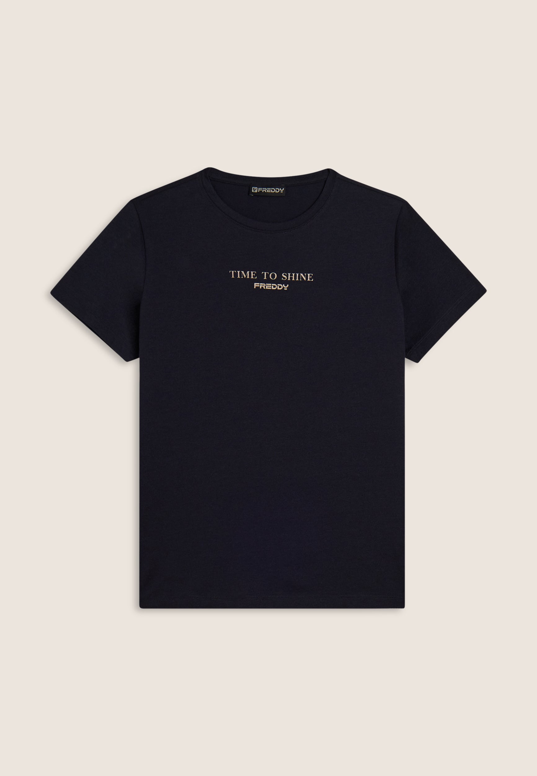 freddy-t-shirt-femme-comfort-avec-imprim-dor-time-to-shine image 7