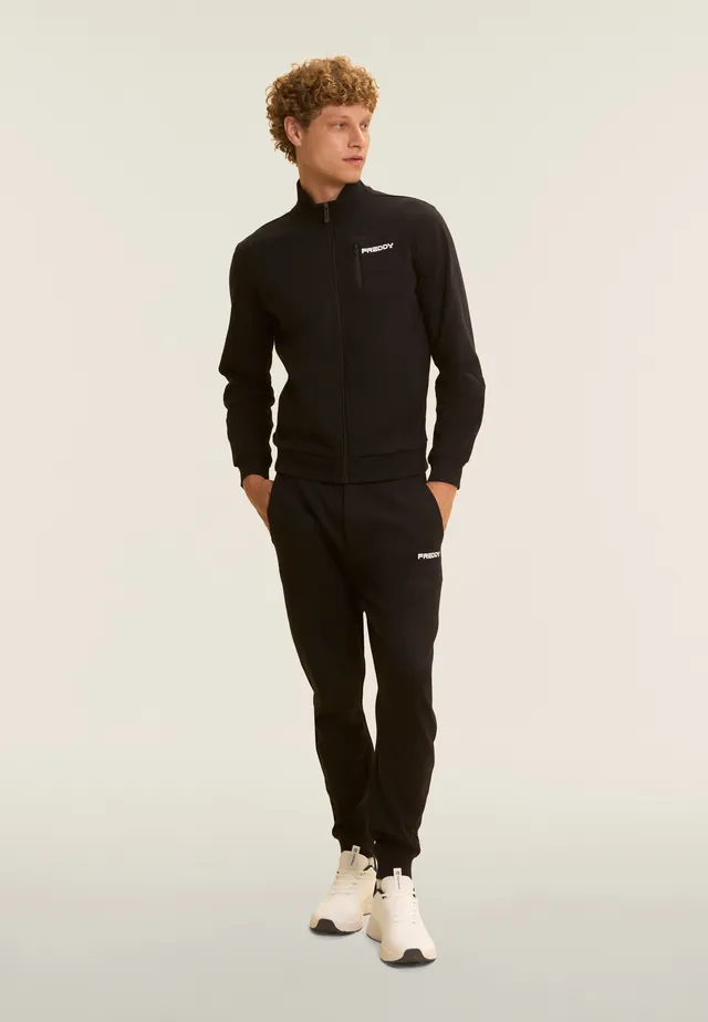 freddy-tuta-surv-tement-homme-zip-col-haut-coton-interlock image 1