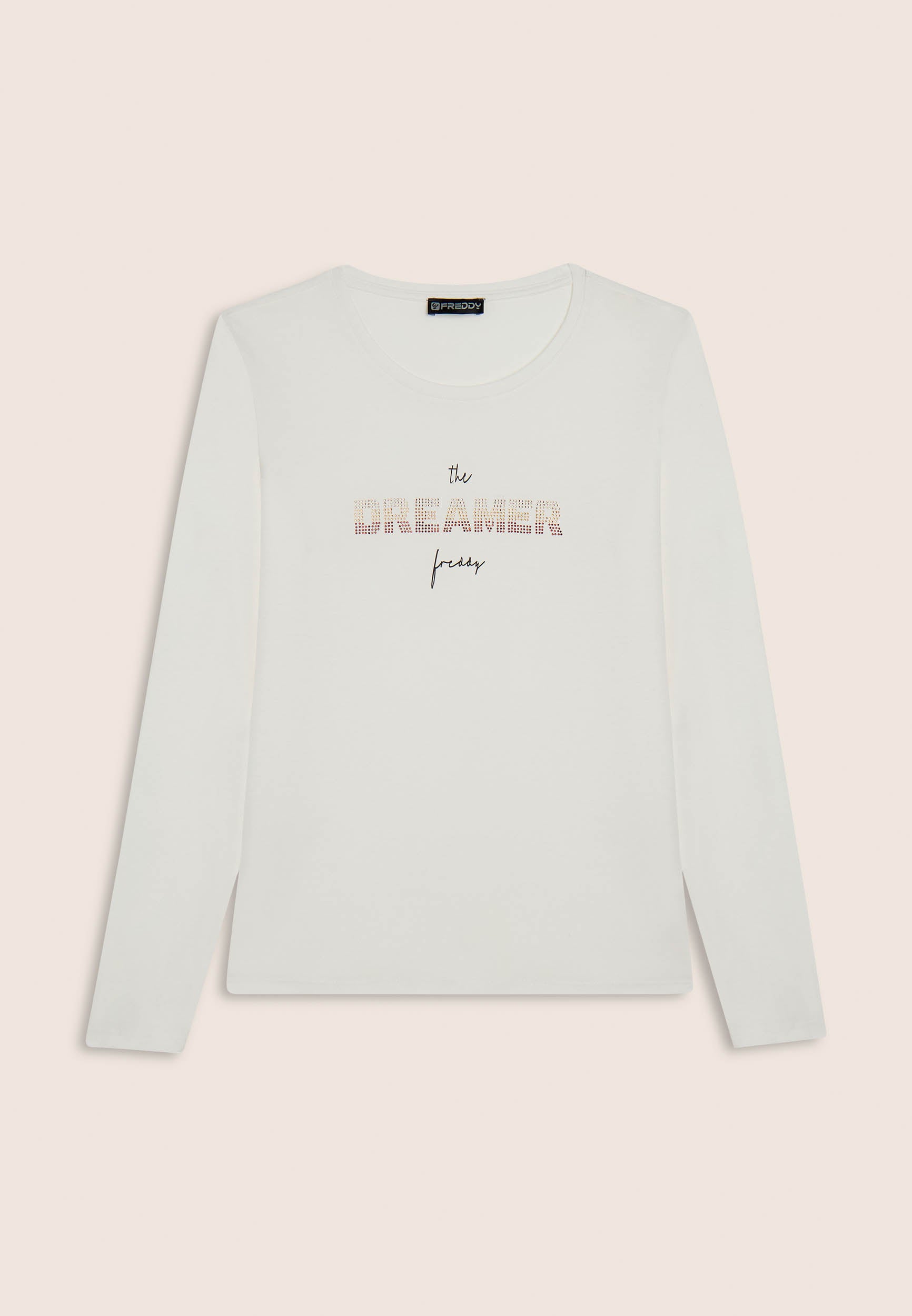 freddy-t-shirt-manches-longues-dreamer-strass-coton-supima image 7