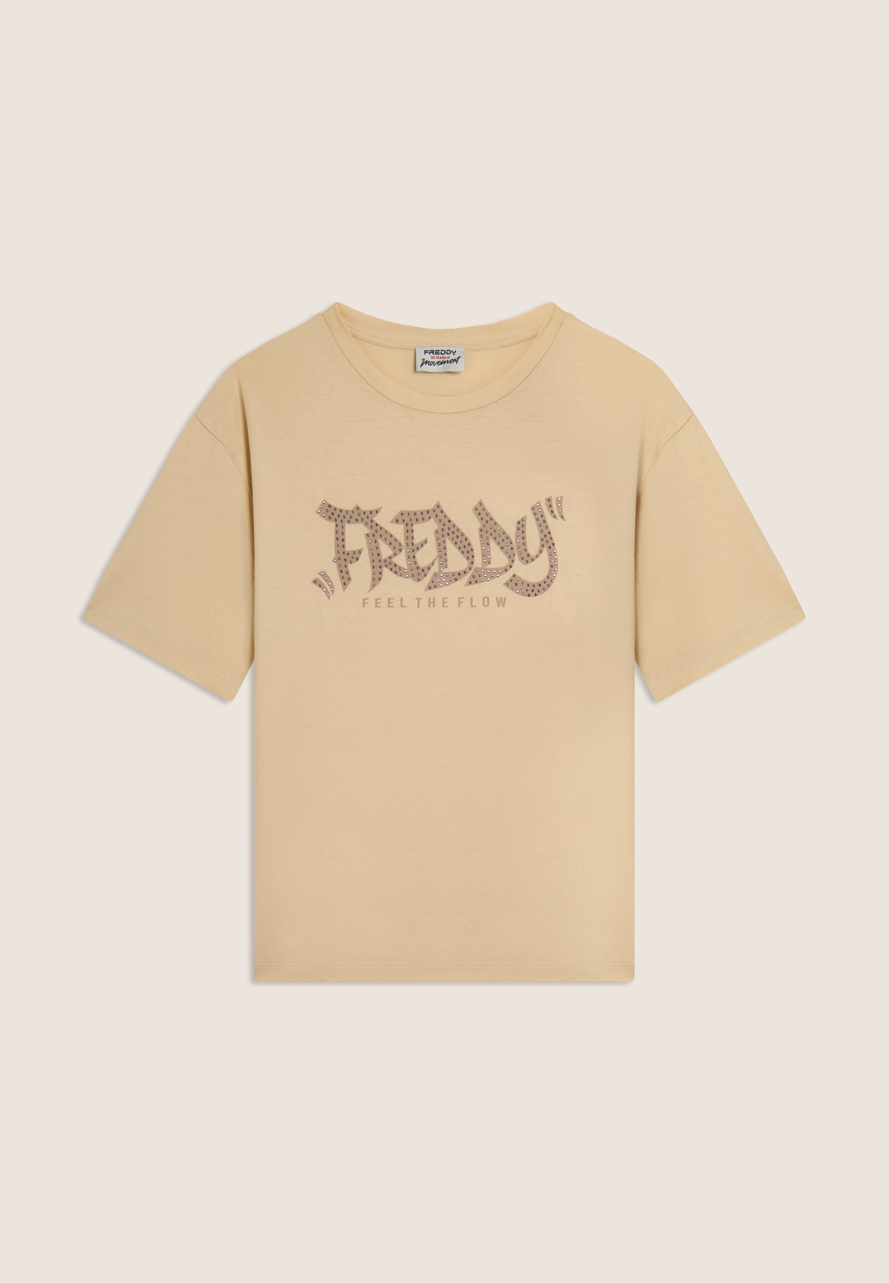 freddy-t-shirt-femme-feel-the-flow-coton-clous image 4