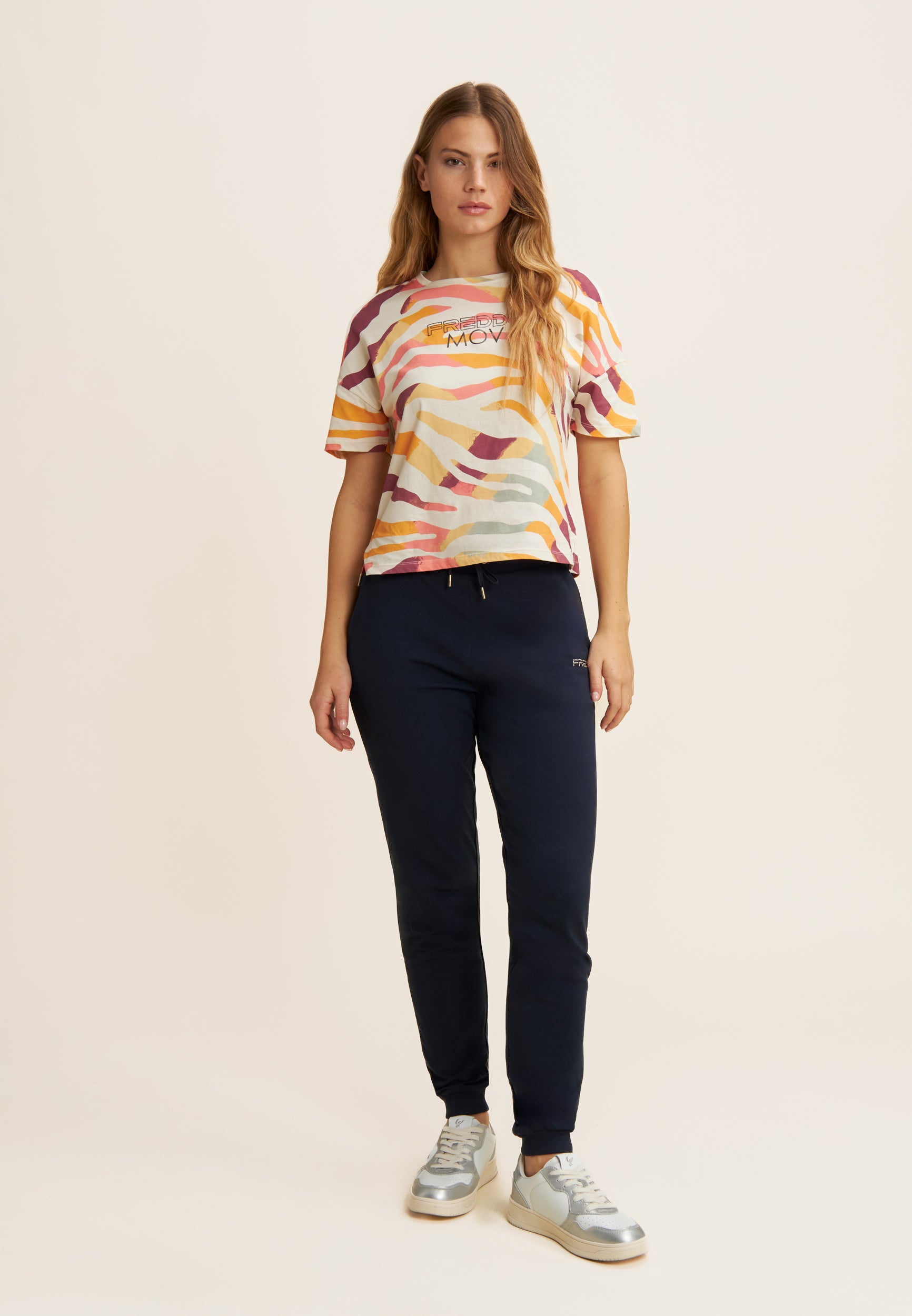 freddy-pantalon-jersey-revers-c-te-logo-perles-dor-es image 2
