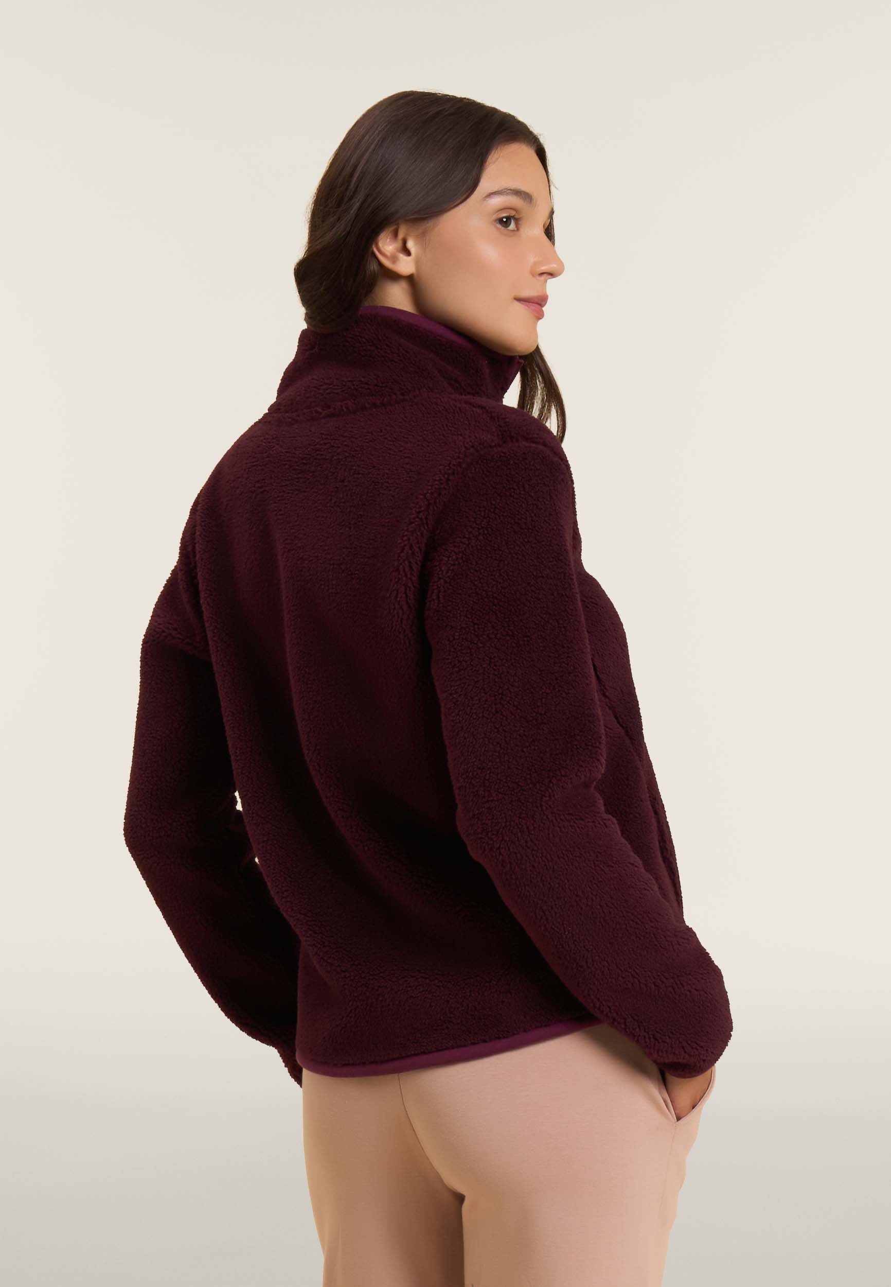freddy-veste-femme-polaire-sherpa-col-montant-full-zip image 3