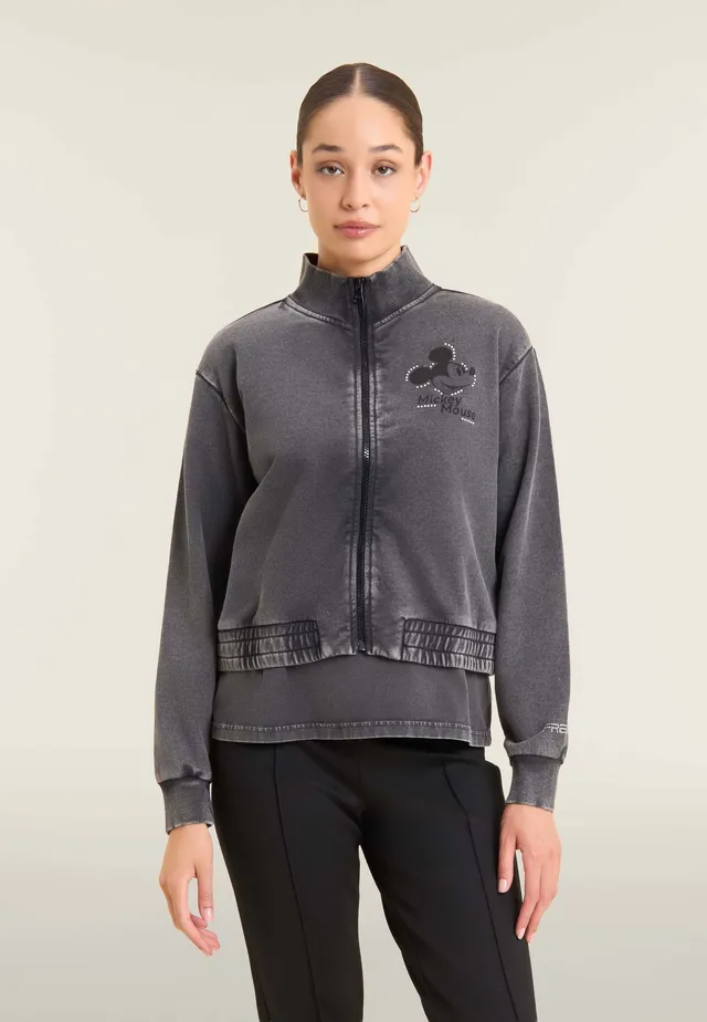 freddy-sweat-bomber-cropped-zip-disney-mickey-strass-femme image 1