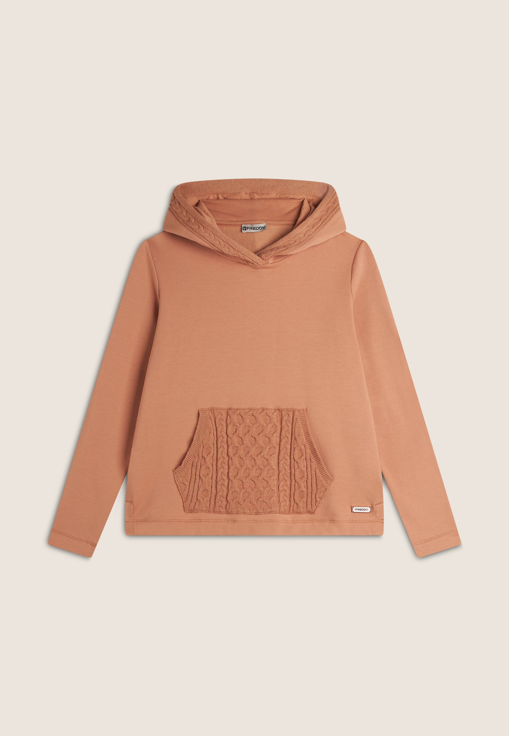 freddy-felpa-femme-capuche-poche-kangourou-tricot-tress image 5