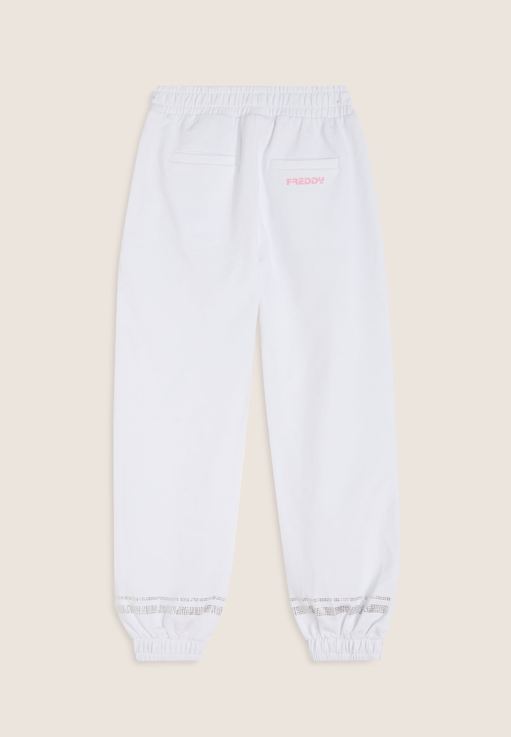 freddy-pantalon-comfort-fille-coton-lastique-strass image 2