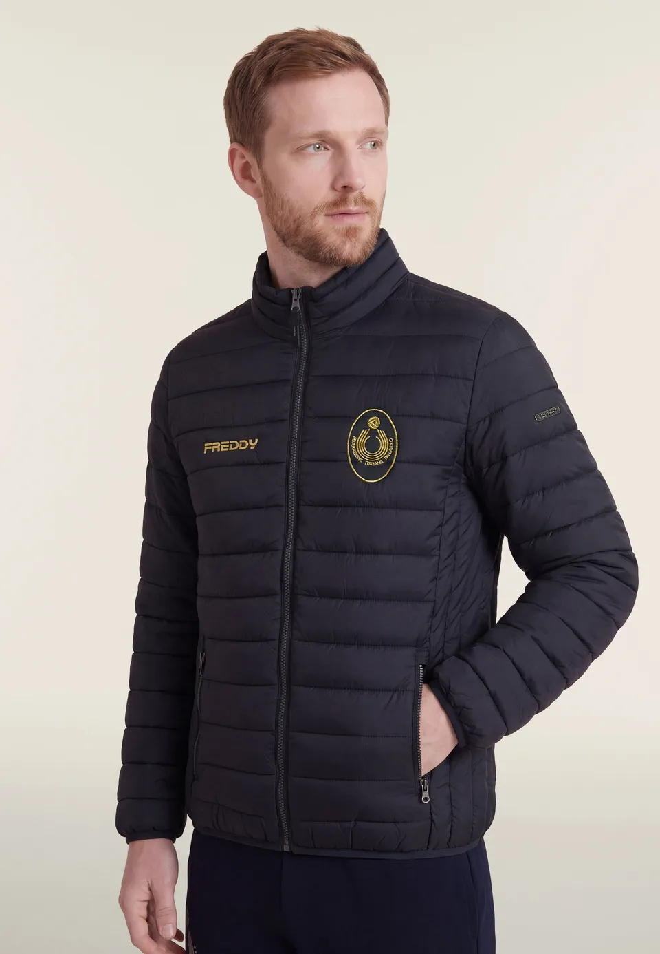 freddy-piumino-uomo-fipav-doudoune-homme-trapunt-e-col-haut-full-zip image 1