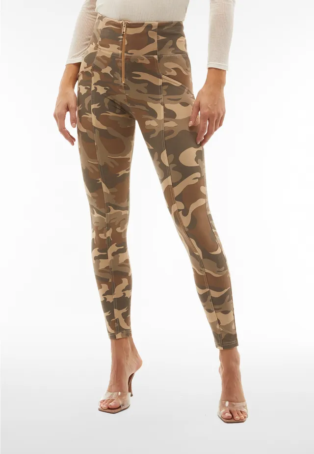 freddy-wr-up-pantalon-push-up-taille-haute-zip-jersey-camouflage image 1