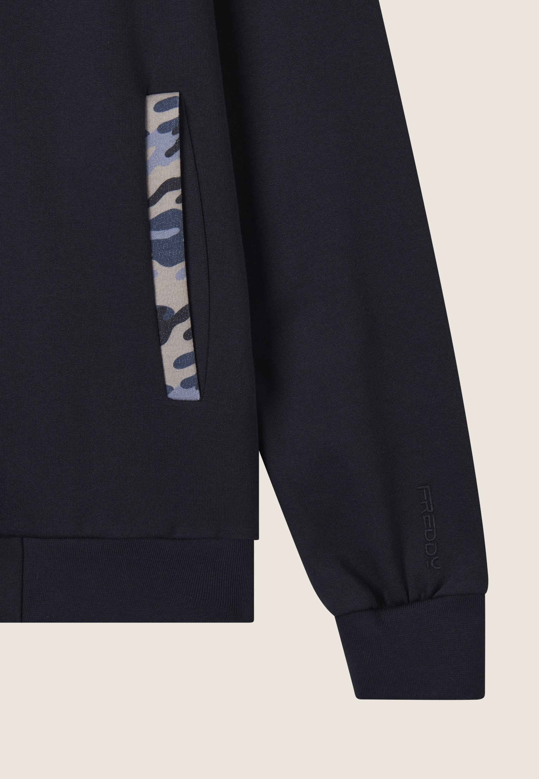 freddy-sweat-homme-full-zip-col-haut-d-tails-camouflage image 6