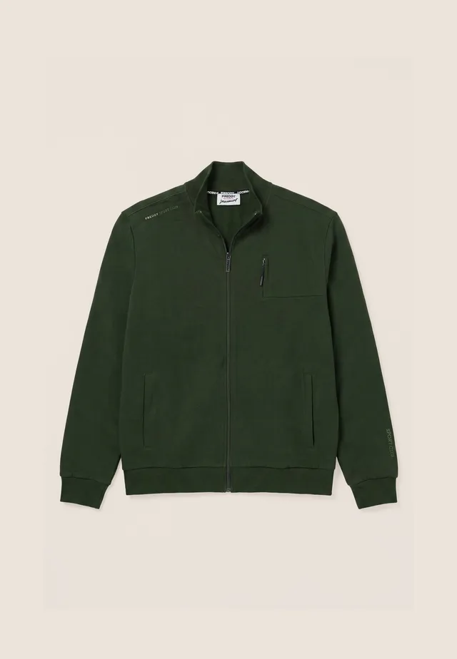 freddy-sweat-homme-col-haut-c-tel-full-zip-100-coton image 1