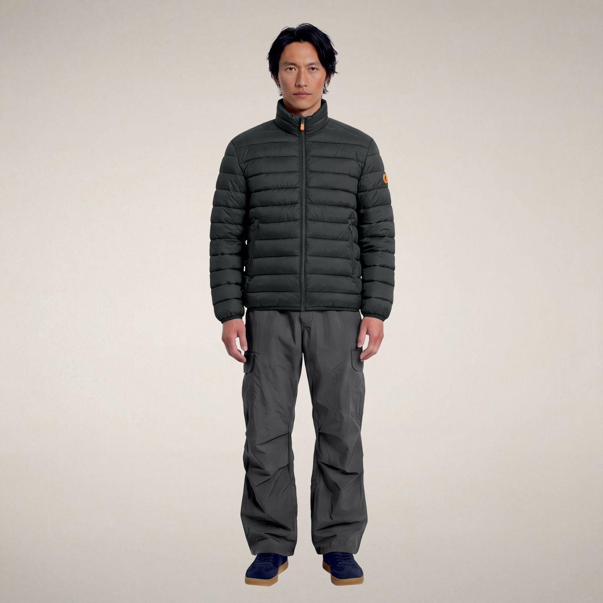 save-the-duck-laurent-doudoune-homme-vert-noir image 1