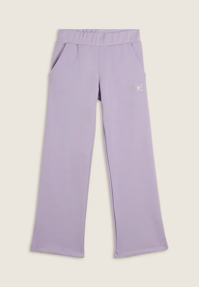 pantalon-sport-fille-freddy-jambe-large-poches image 1